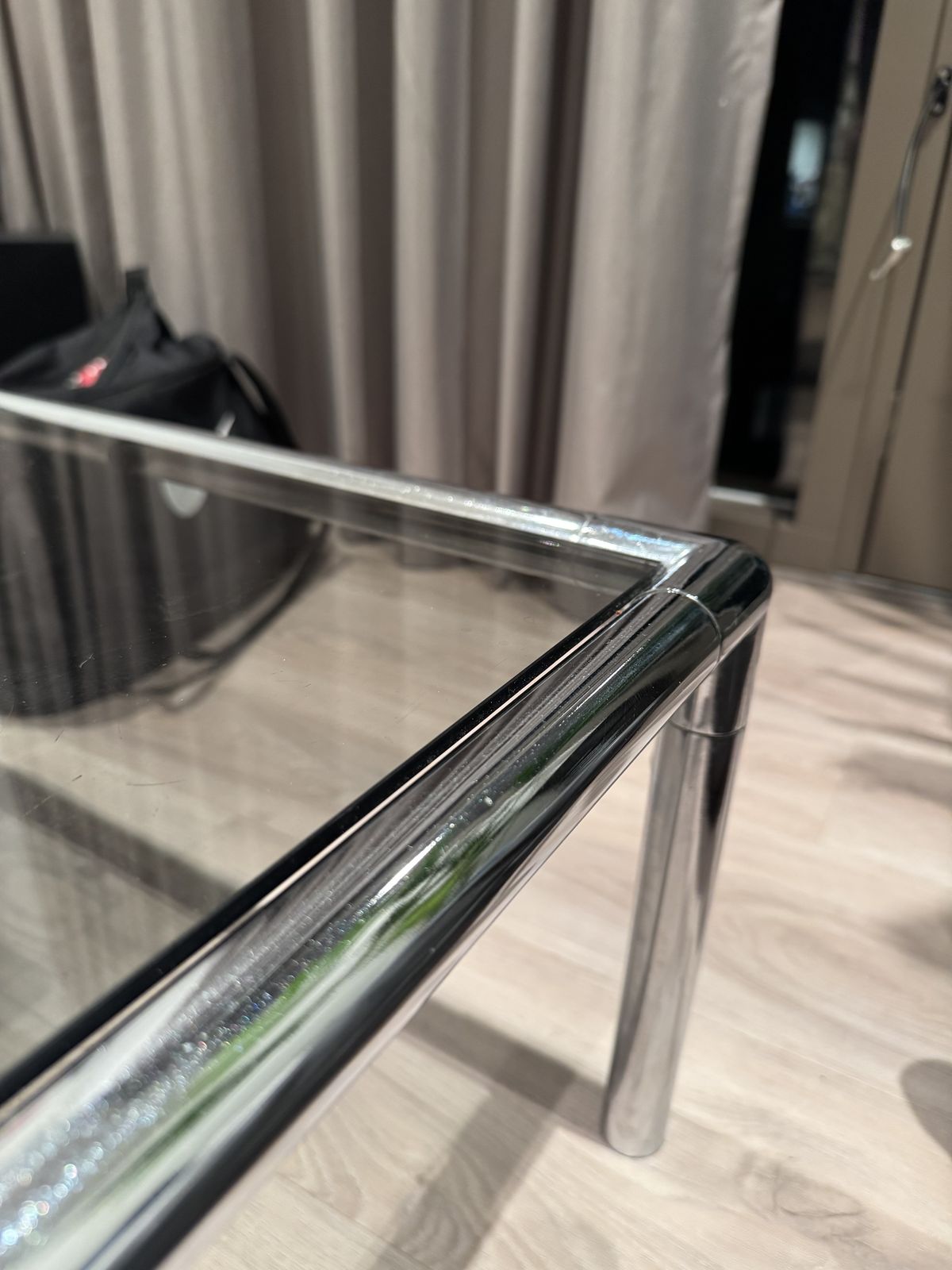 1970s Chrome & Smoked Glass Rodney Kinsman Coffee Table photo furniture