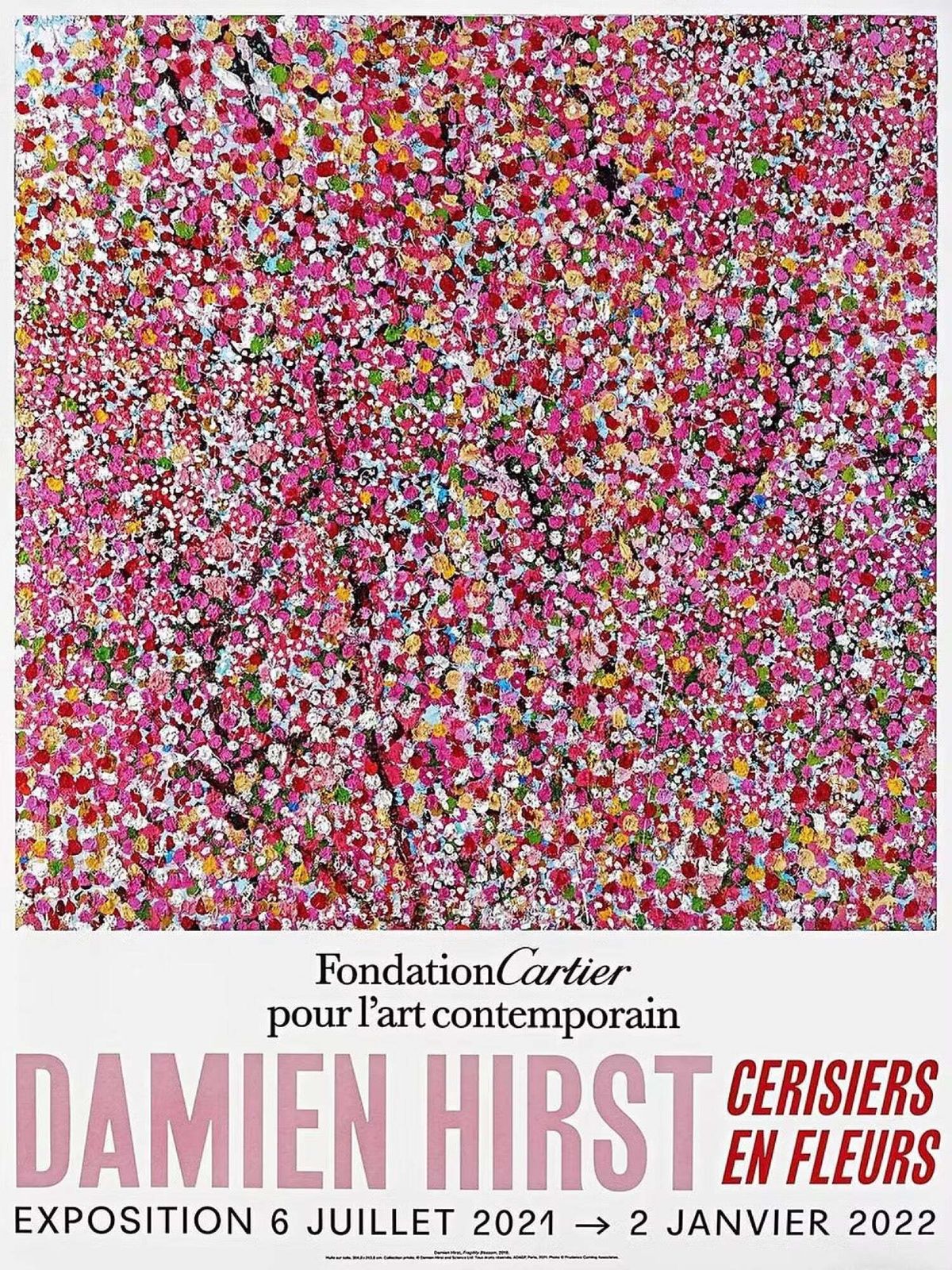 Damien Hirst, Cherry Blossoms Poster 2, 2021