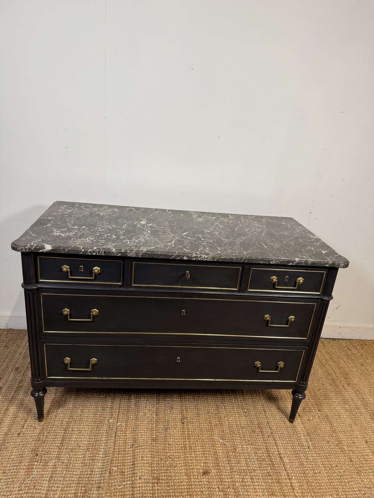 Early 19th Century Louis XVI Style Painted Commode / Chest Of Drawers