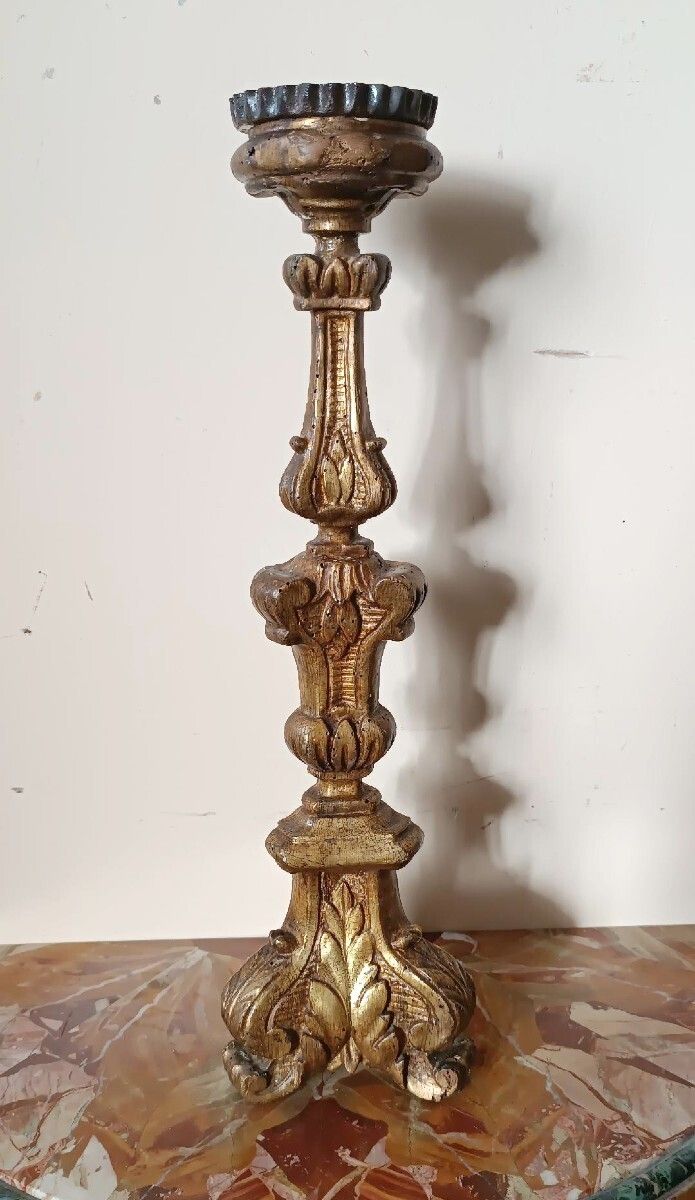 Antique Giltwood Chandelier In The Louis XIV Style   18th Century