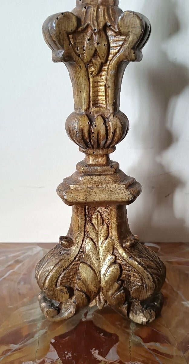 Antique Giltwood Chandelier In The Louis XIV Style   18th Century photo for sale