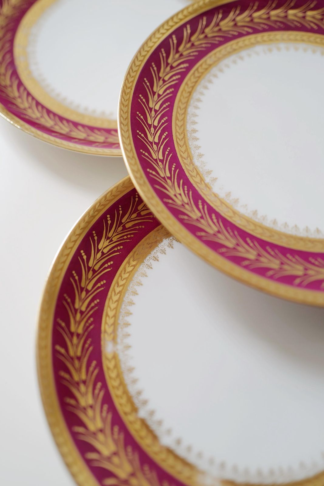 Set Of 4 Limoges Porcelain Dessert Plates. Thanksgiving Gift @ Medowski Paris photo buy