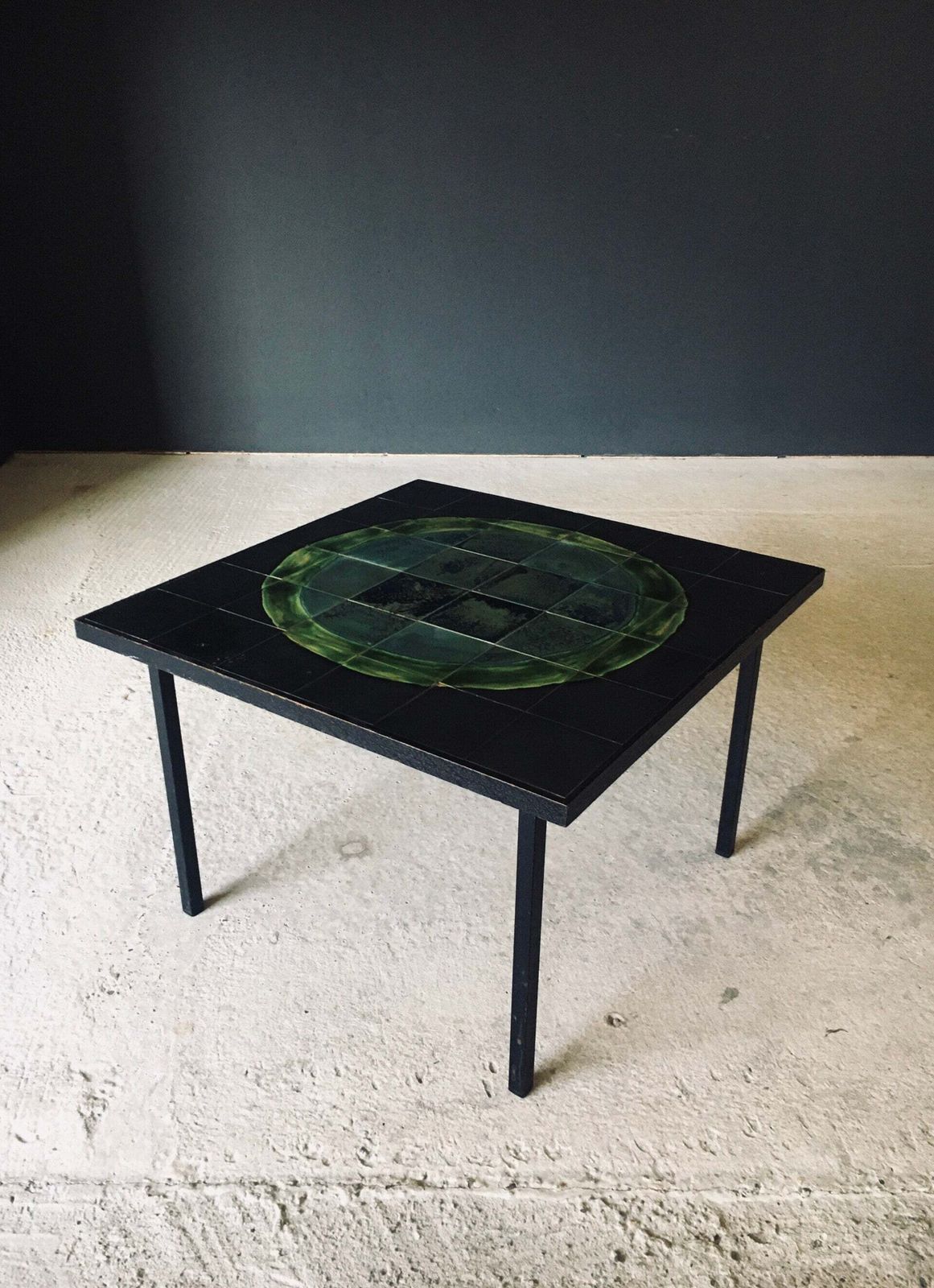 Mid Century Art Studio Keramische Tegels Salontafel, Jaren 1960, België photo Meubels