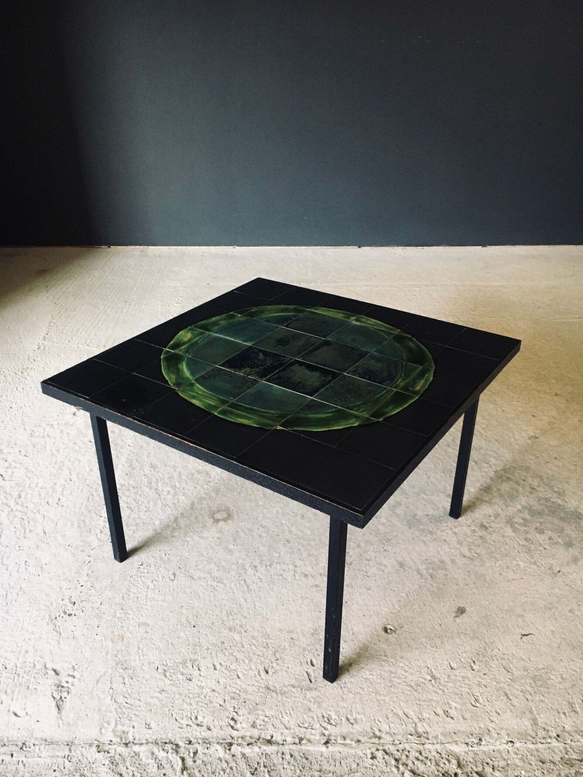 Mid Century Art Studio Keramische Tegels Salontafel, Jaren 1960, België photo vinterior
