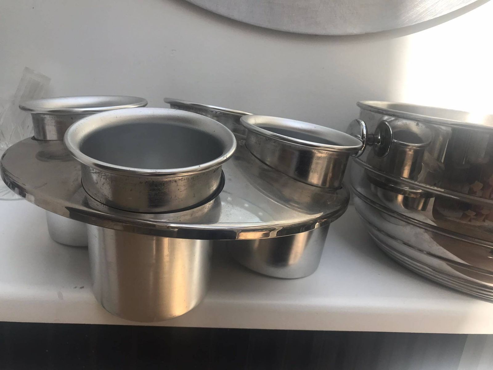 766.0 Xl Roestvrijstalen Champagnekoeler: Barkaartdecoratie Voor 4 Flessen photo