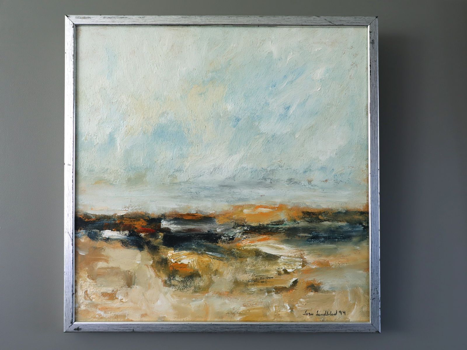 Golden Drift Oil Painting, 1990s