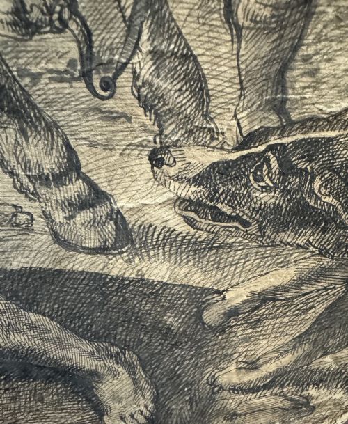 After Rubens Late 17th Century Old Master Drawing Pen And Ink photo vinterior