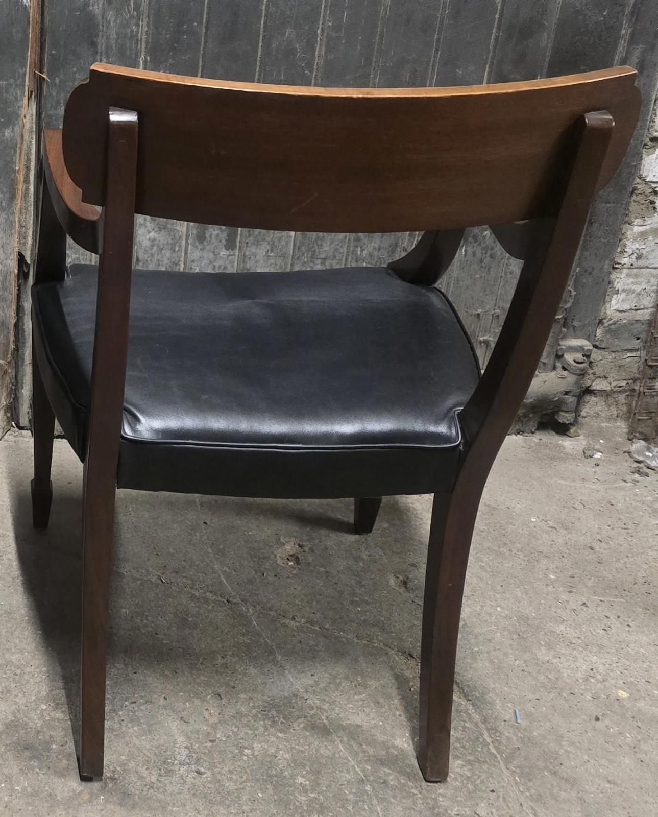 Antique Regency Mahogany Armchair Bedroom Chair Desk Chair photo vintage