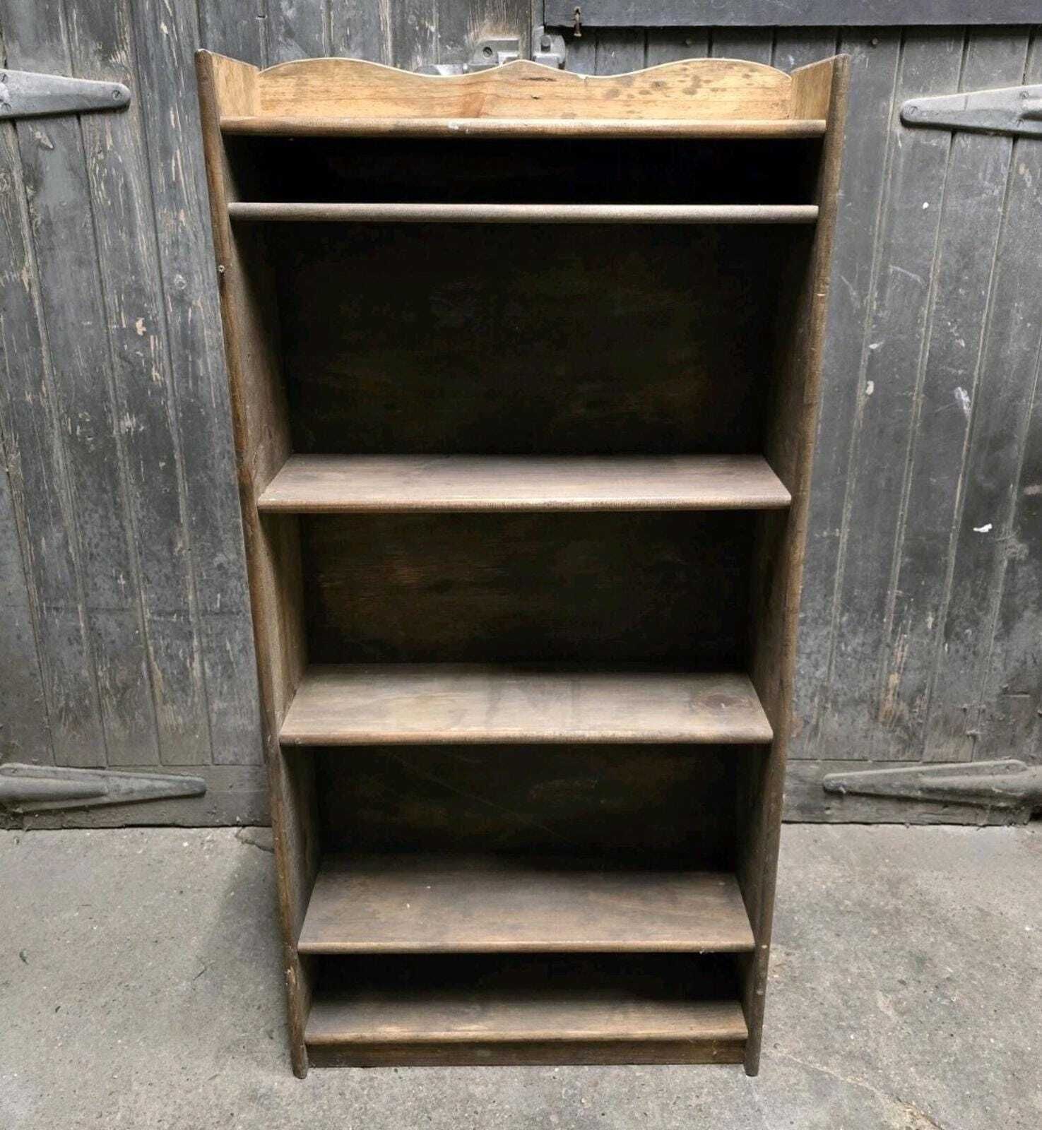 Antique Victorian 19th Century Pine Country Farmhouse Bookcase