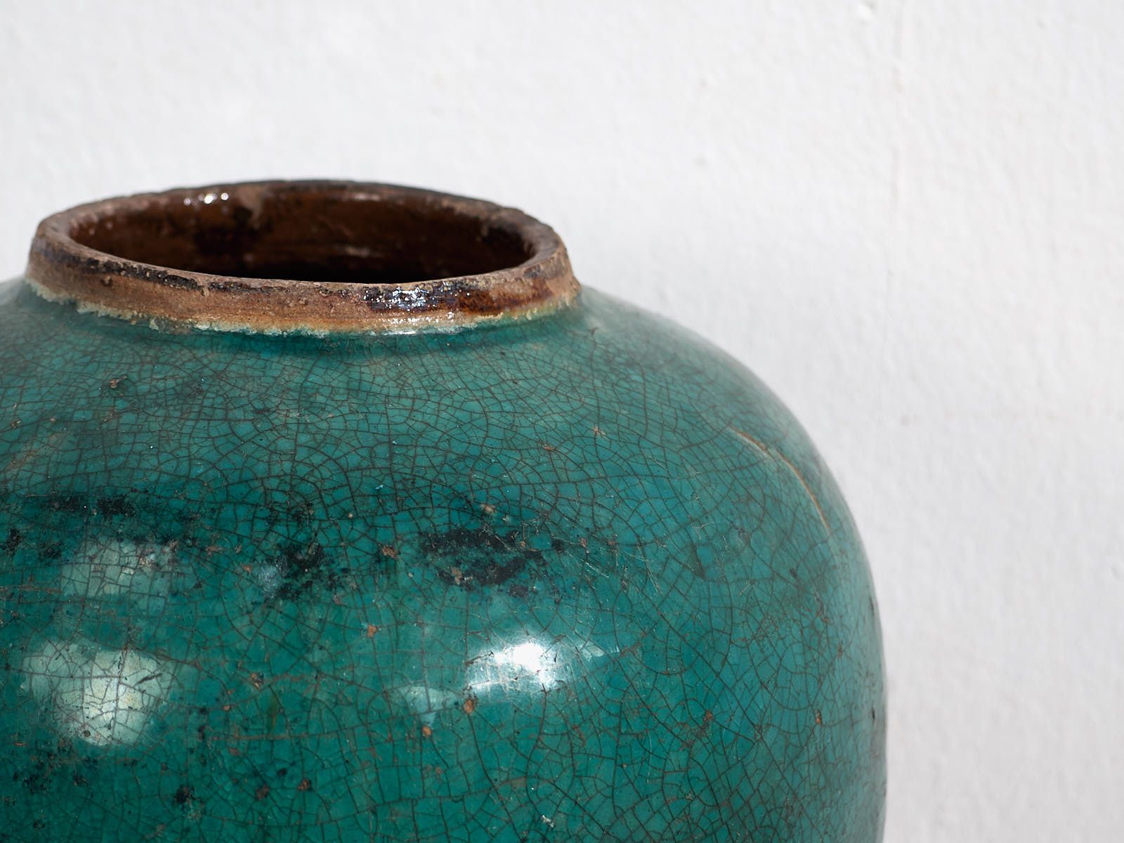 Antique Green Round Vase (C.1820) #28 photo furniture