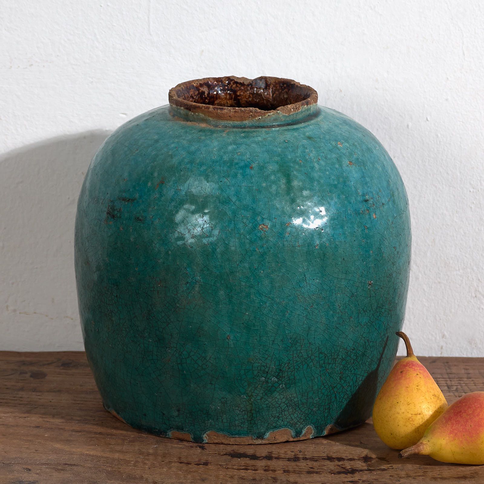 Antique Turquoise Green Vase (C.1820) #30