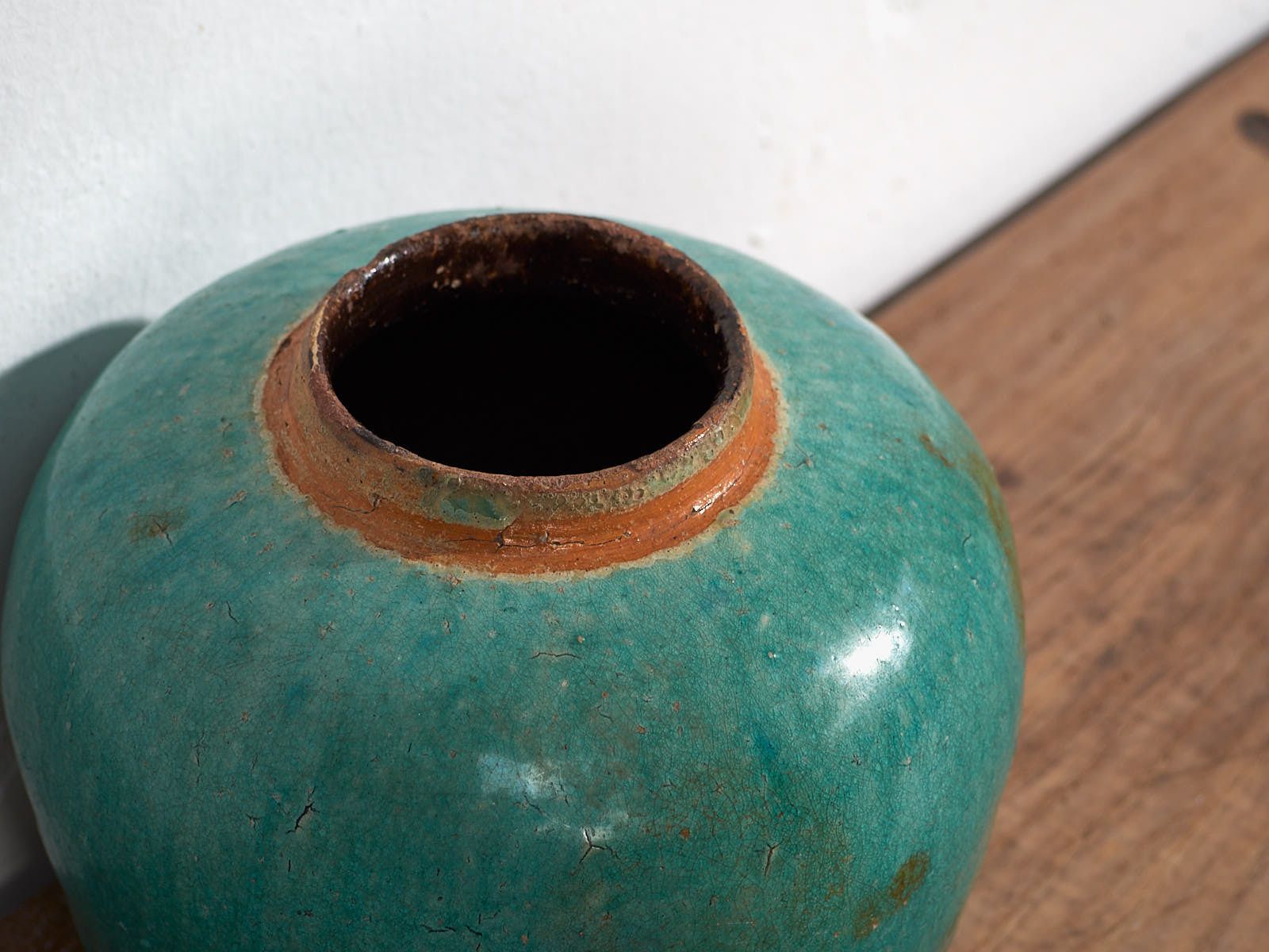 Antique Turquoise Green Vase (C.1820) #44 photo furniture