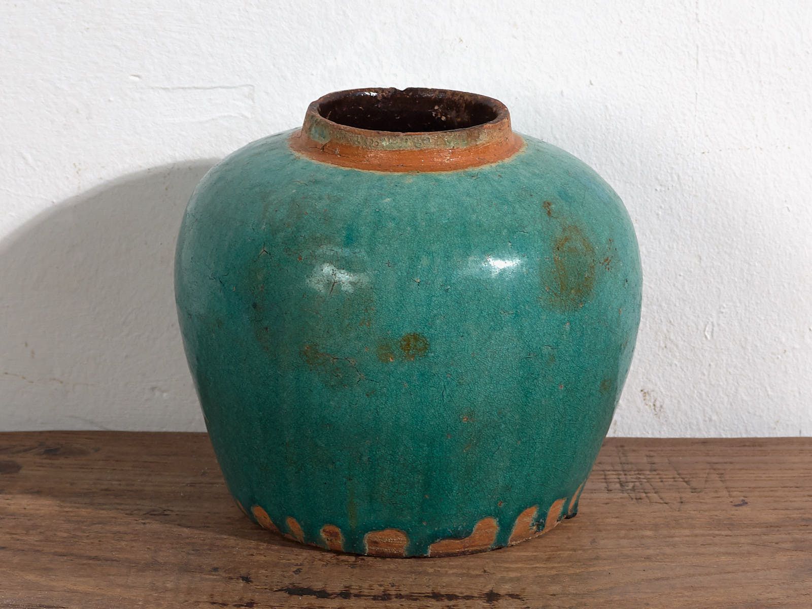 Antique Turquoise Green Vase (C.1820) #44 photo 328.0
