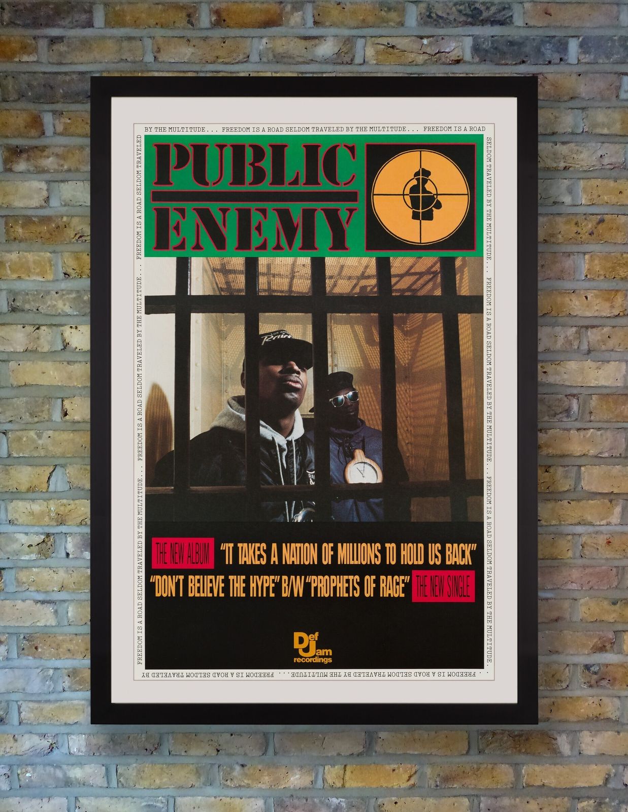 Public Enemy 'It Takes A Nation Of Millions' Original Vintage Poster, 1988 photo furniture