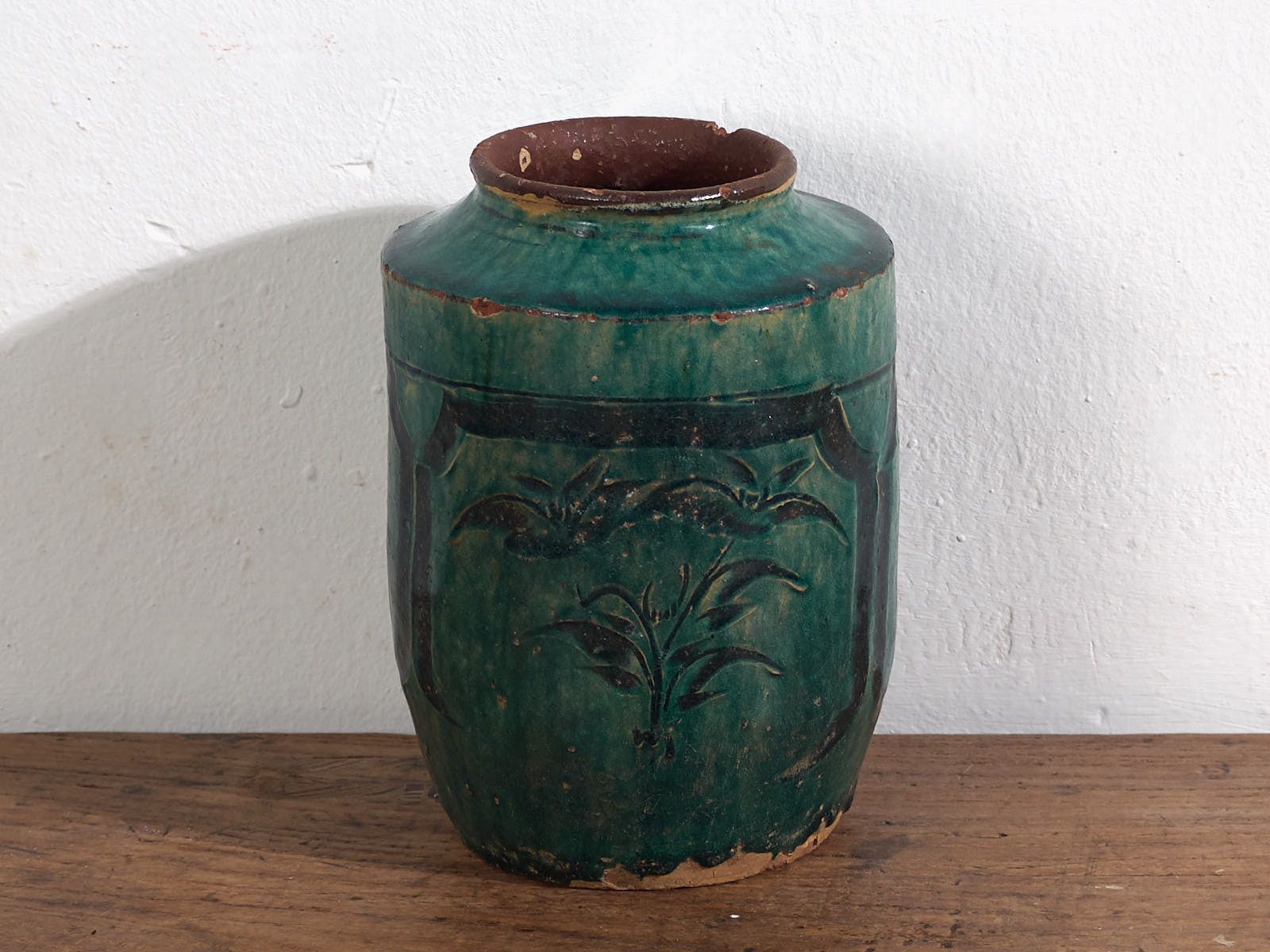 Antique Chinese Vase With Vegetal Details (C.1820) #11 photo vinterior