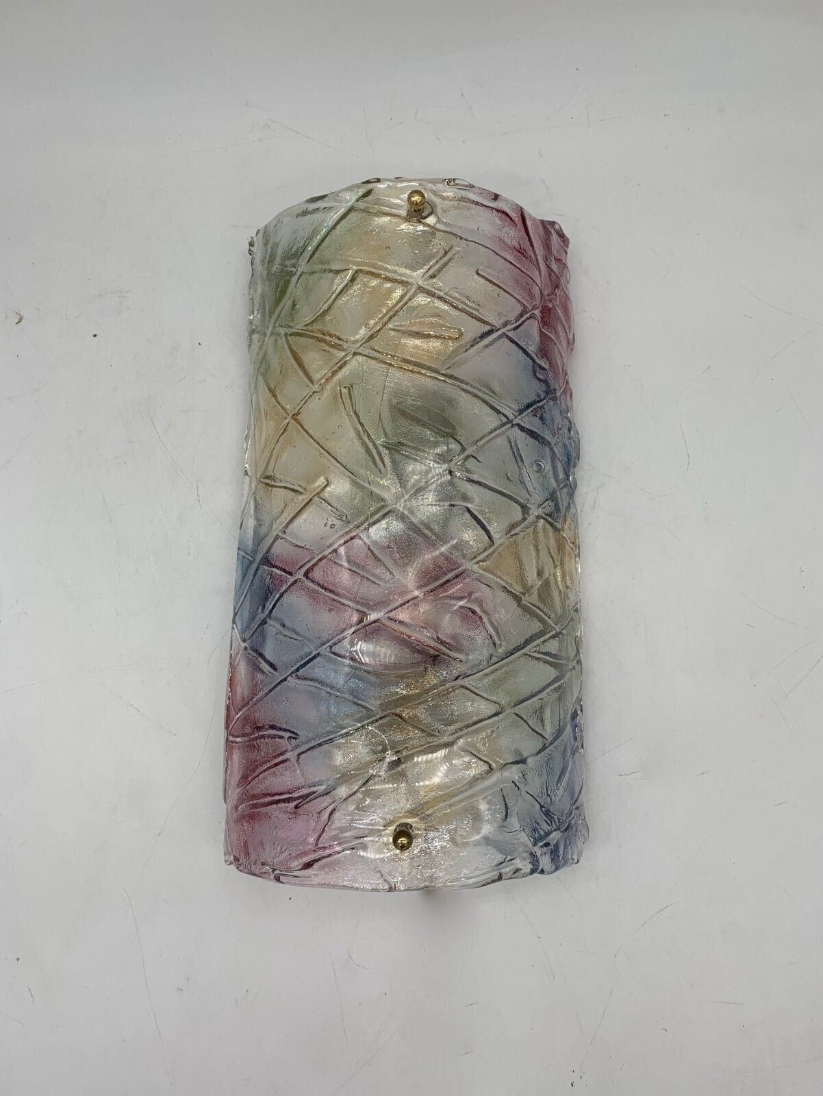 Pair Of Wall Lamps Attributed To Mazzega, 1980s, Murano Glass photo for sale