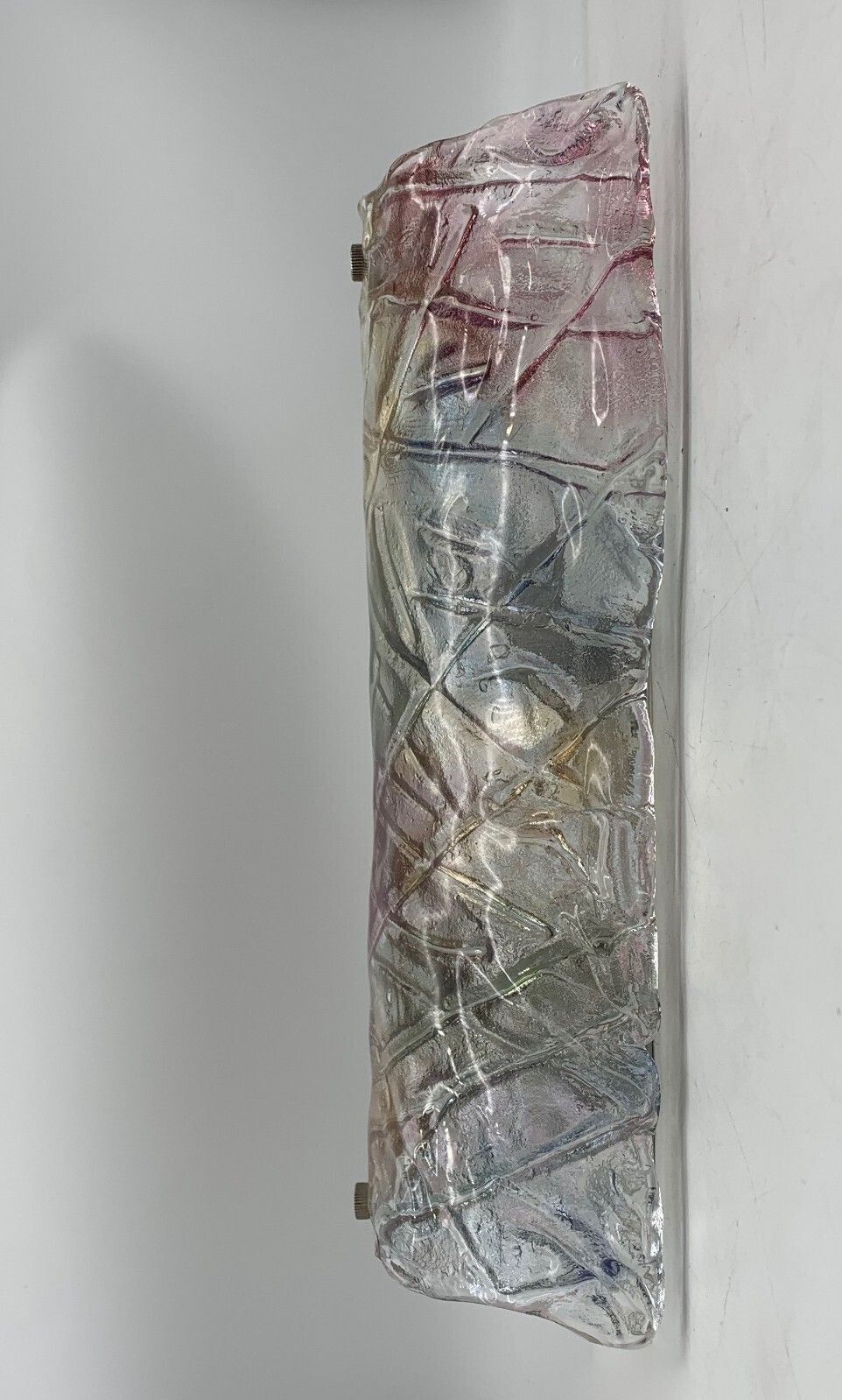 Pair Of Wall Lamps Attributed To Mazzega, 1980s, Murano Glass photo vinterior