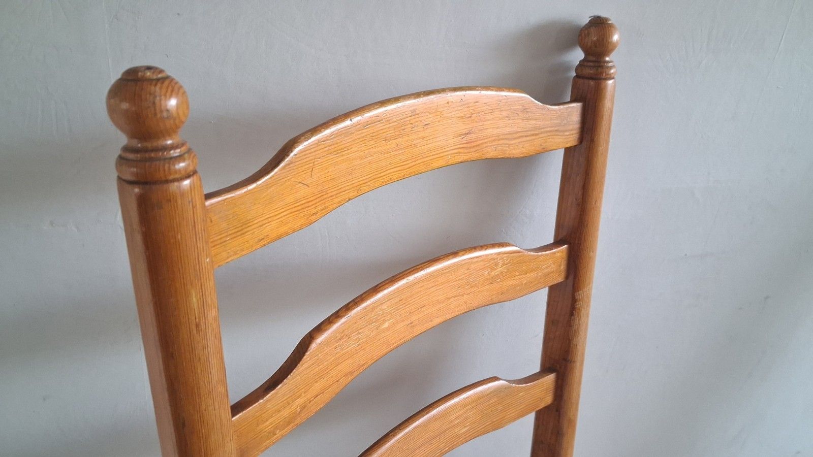 Delightful Pair Of Ercol Elm Ladderback  Dining /Kitchen /Bedroom Chairs photo vinterior