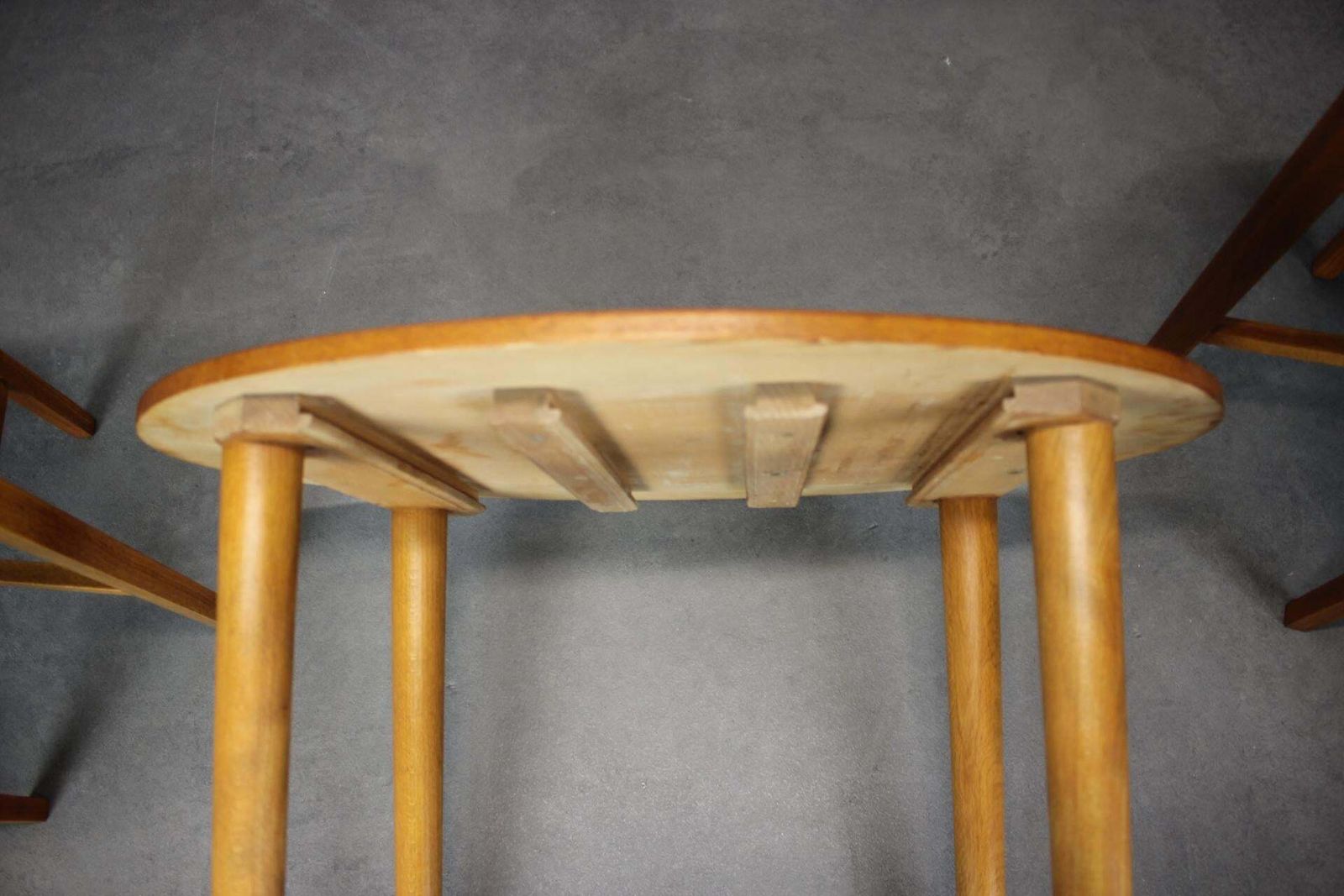 Restored Danish Teak Folding Table With Three Nesting Chairs By Poul Hundevad, 1 photo 996.0