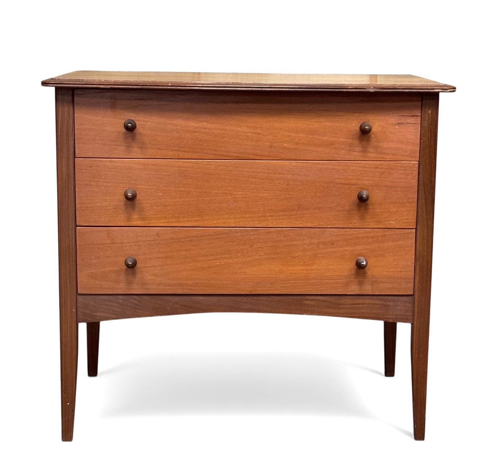 295.0 Younger Teak And Afromosia Chest Of Drawers Mid Century C1960s Acorn Handle photo