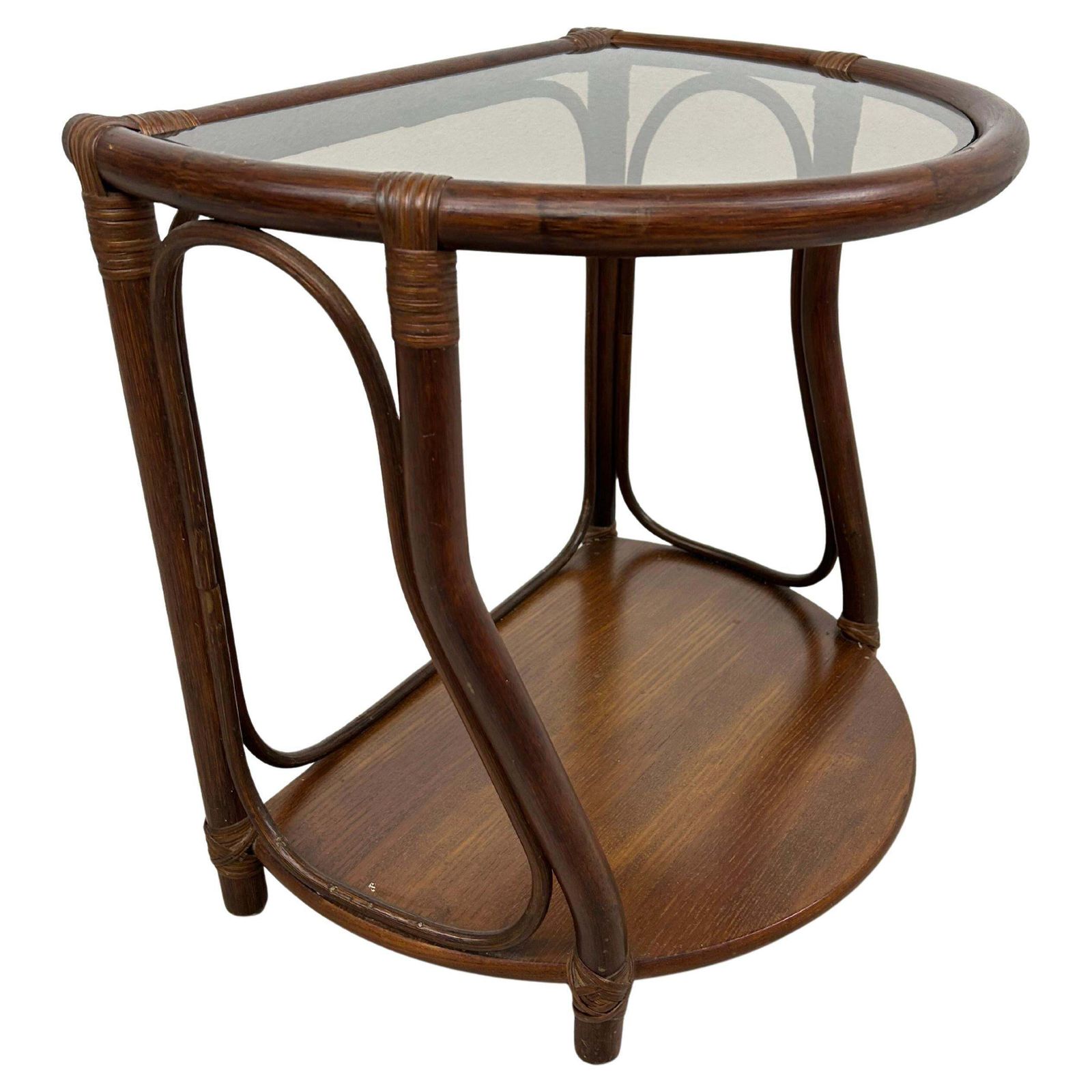 Mid Century Modern Bamboo Side Table By Gervasoni