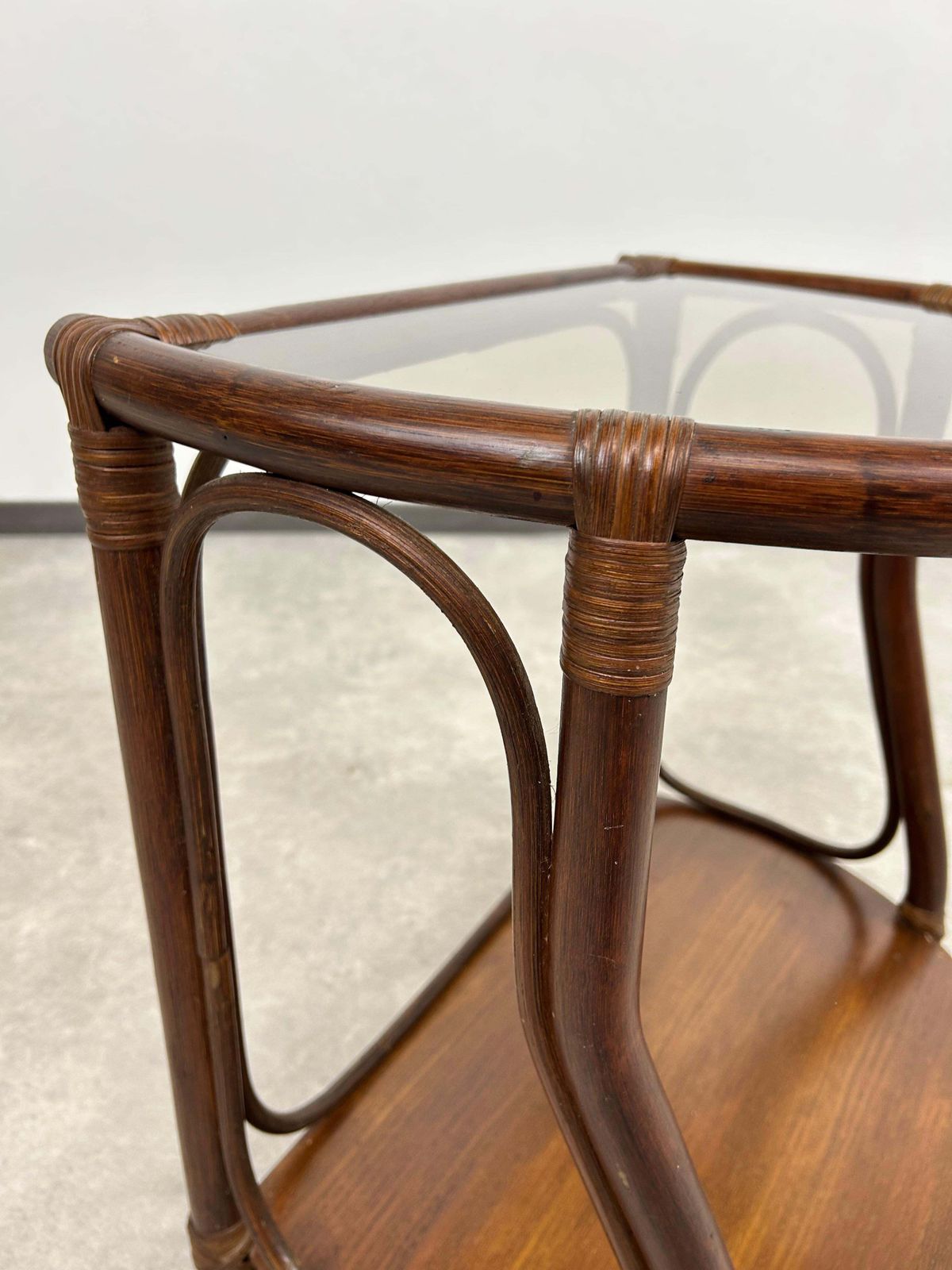 Mid Century Modern Bamboo Side Table By Gervasoni photo 568.0