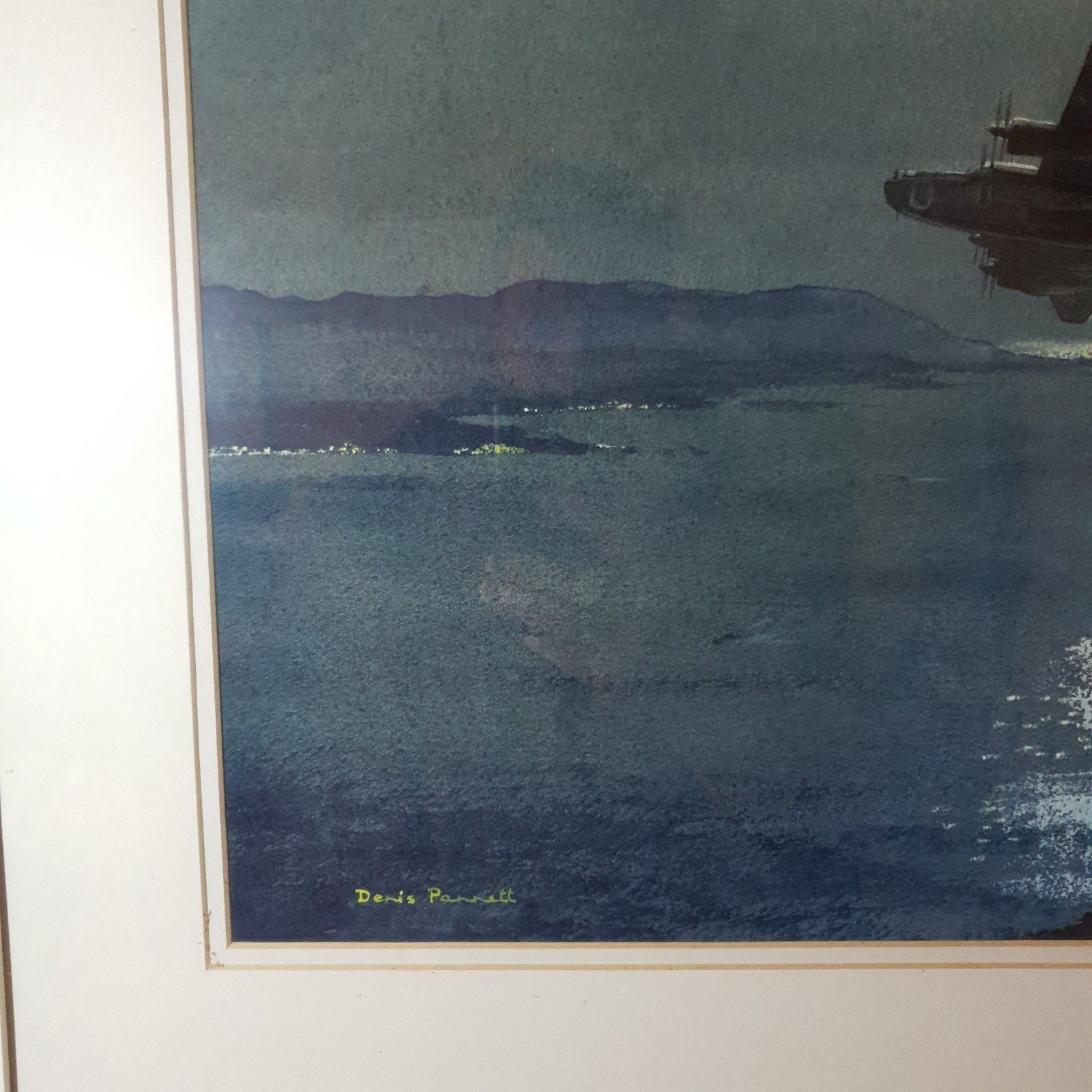 Denis Pannett Original Watercolour Lb 30 Liberator Mk.II? L73cm Raf Aviation photo buy