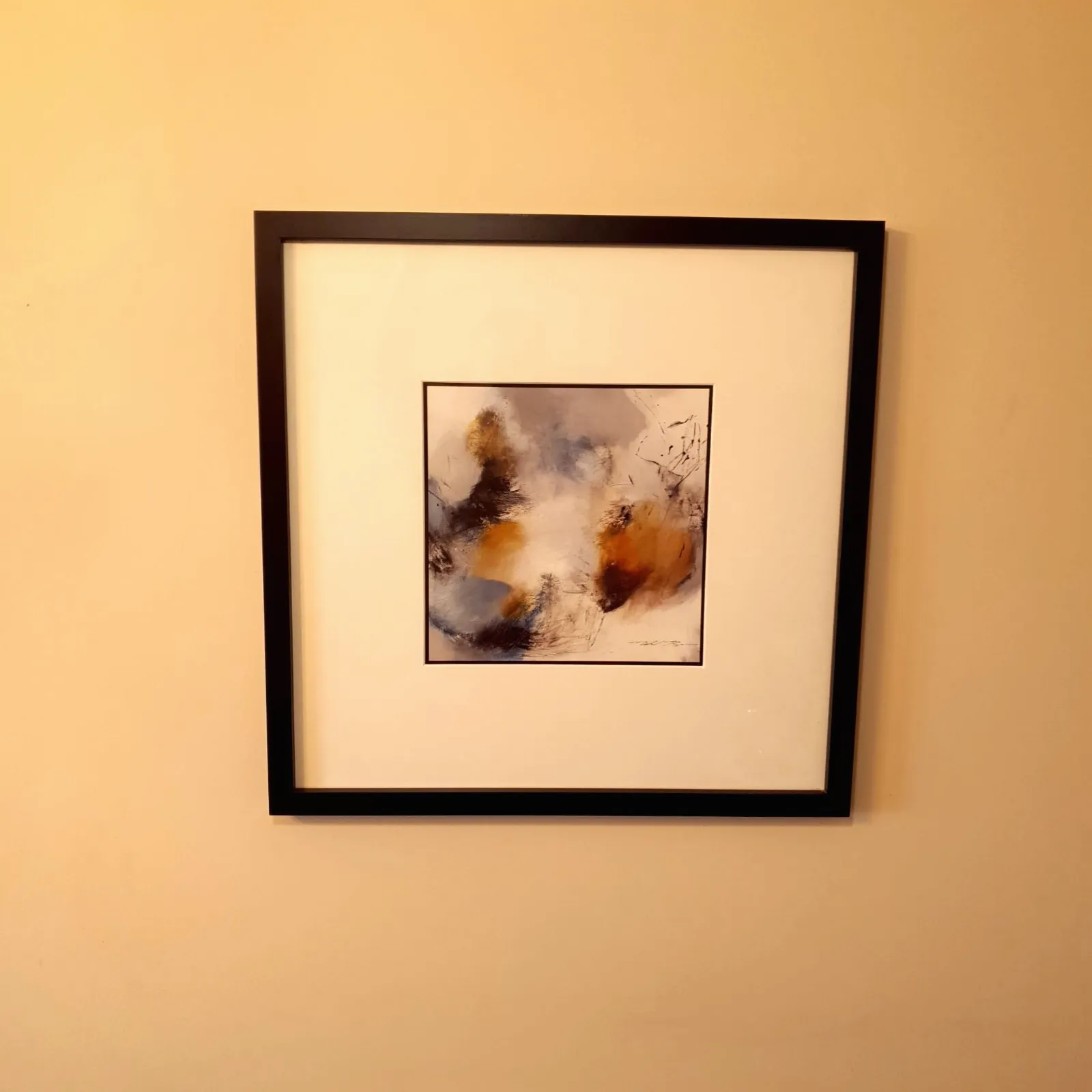 Natasha Barnes Print Whispering Tide 1 Retired John Lewis Artist 53.5x53.5cm Exc photo furniture