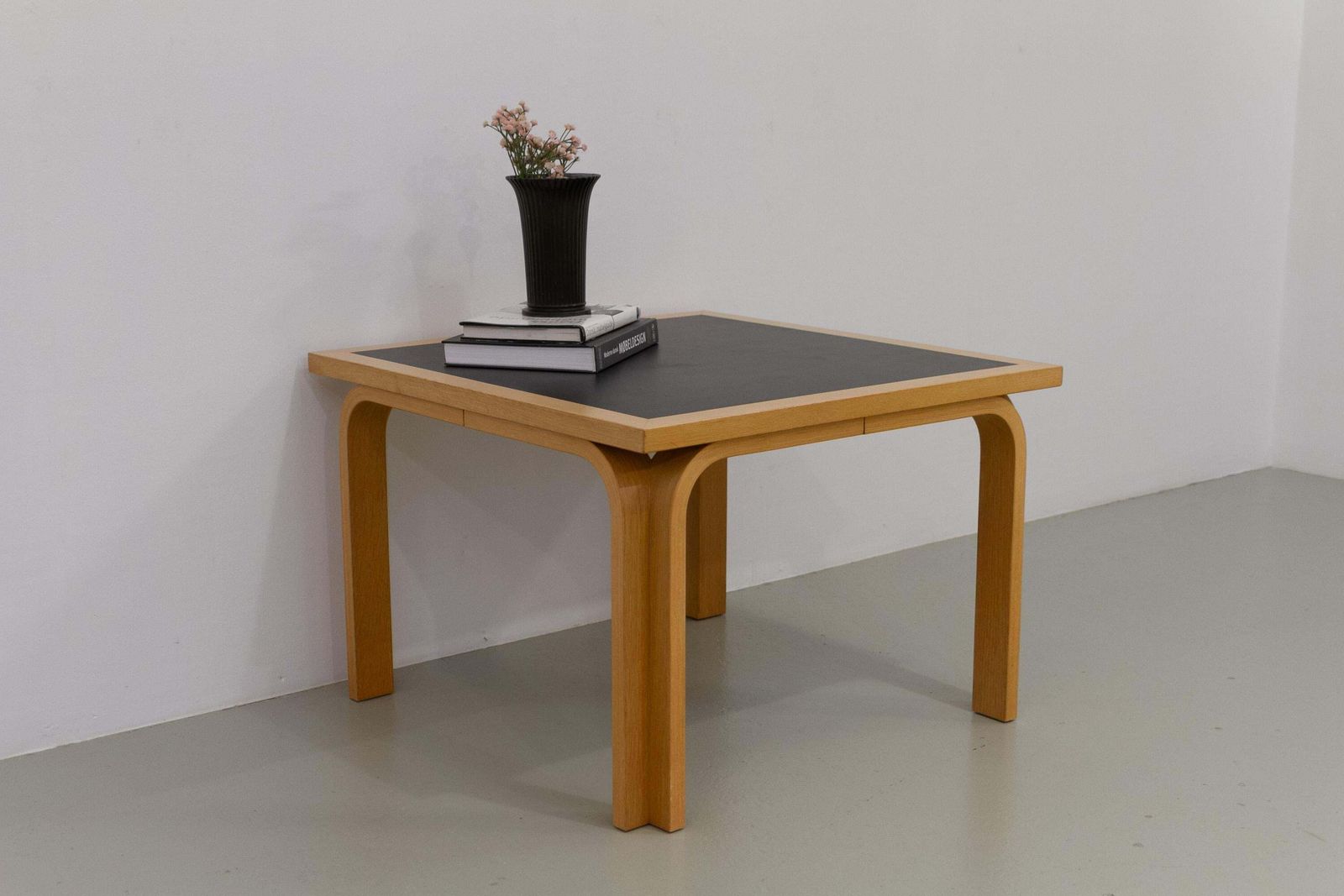 photo vintage Danish Oak And Black Botium Lounge Table By Magnus Olesen, 1970s.