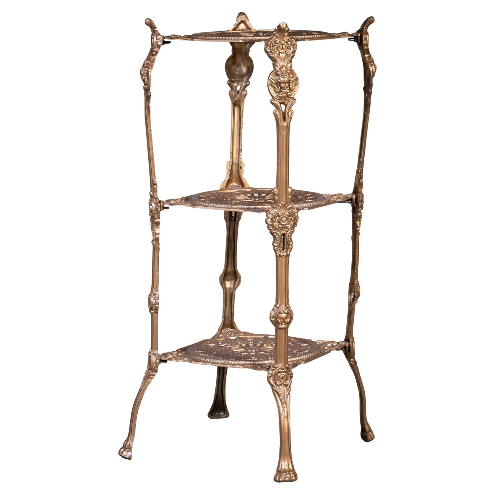 Decorative Metal Pedestal, Made In Italy, 1960s