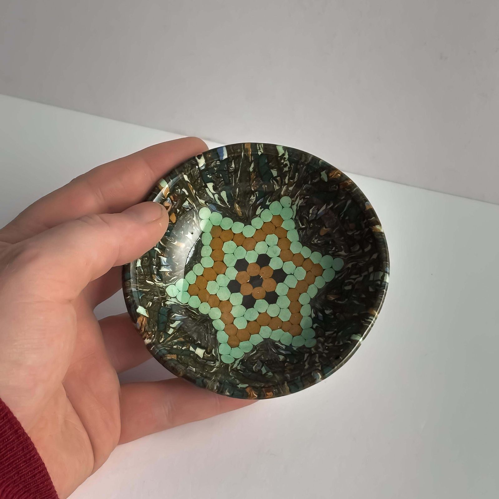 Jean Gerbino Vallauris Mosaic Ceramic Bowl, France, 1950s photo Home Decor