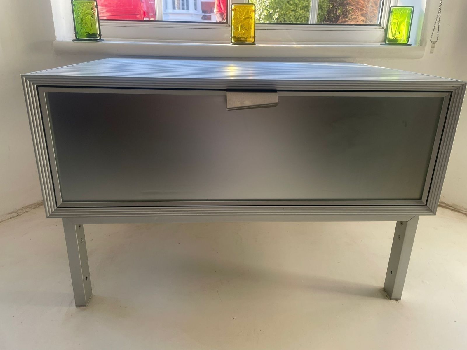 Rare Driade Aleph Pandora Silver Cabinet By Antonia Astori