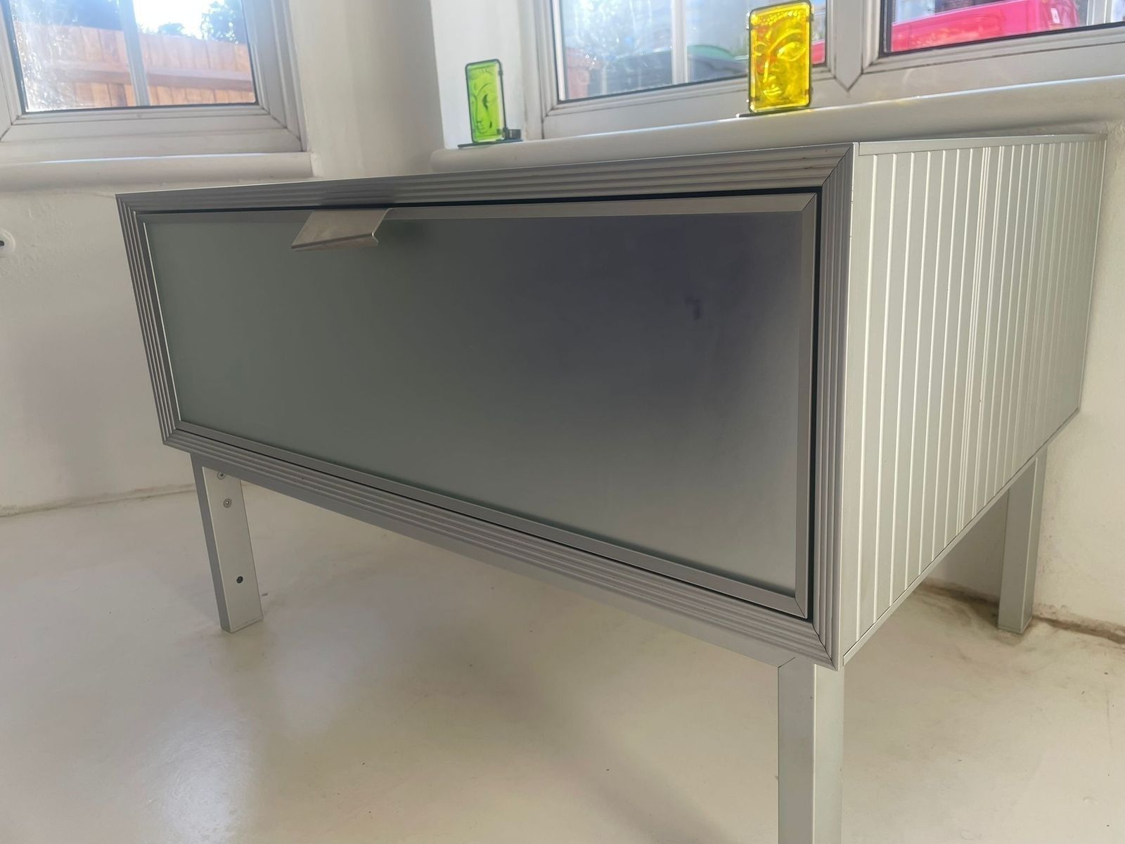 Rare Driade Aleph Pandora Silver Cabinet By Antonia Astori photo furniture