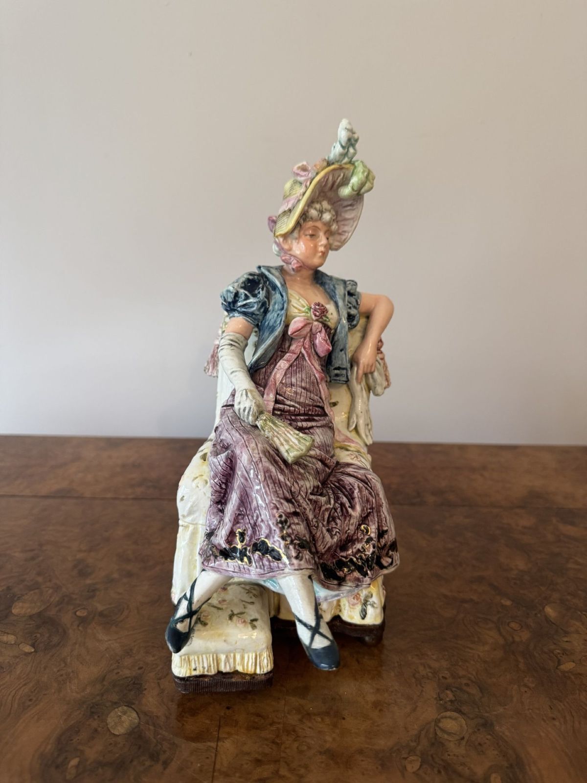 Unusual Fine Quality Pair Of Antique Musical Figures photo buy