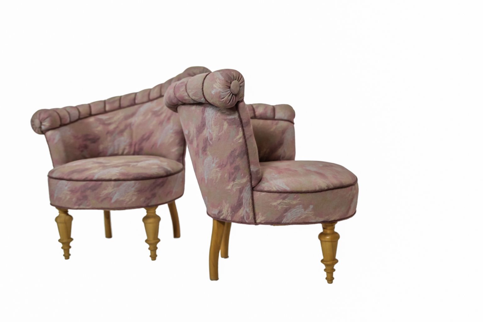Danish Asymmetrical Armchairs In The Style Of Kagan, 1950s, Set Of 2 photo furniture