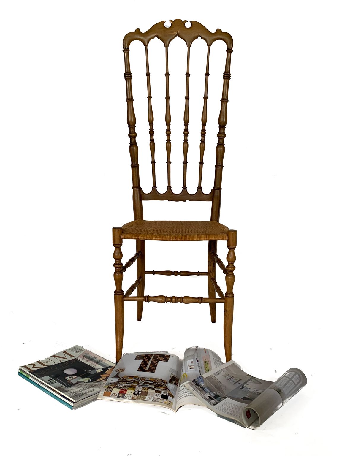 Chiavari Mid Century Modern Beechwood Chair 1940s Italy, Stunning Quality. photo 479.0