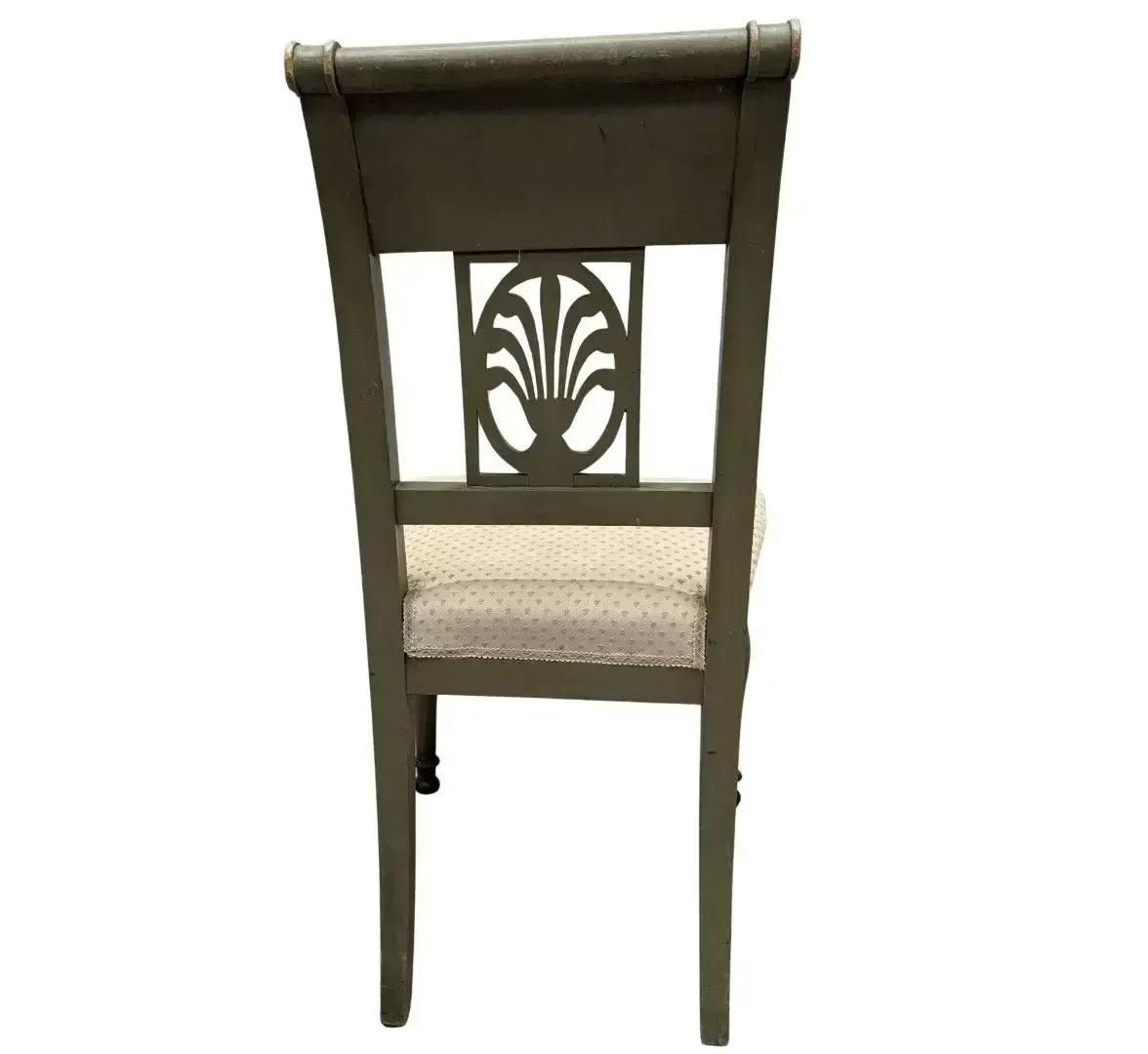 Set Of 6 Lacquered Chairs In The Directoire Style photo Furniture