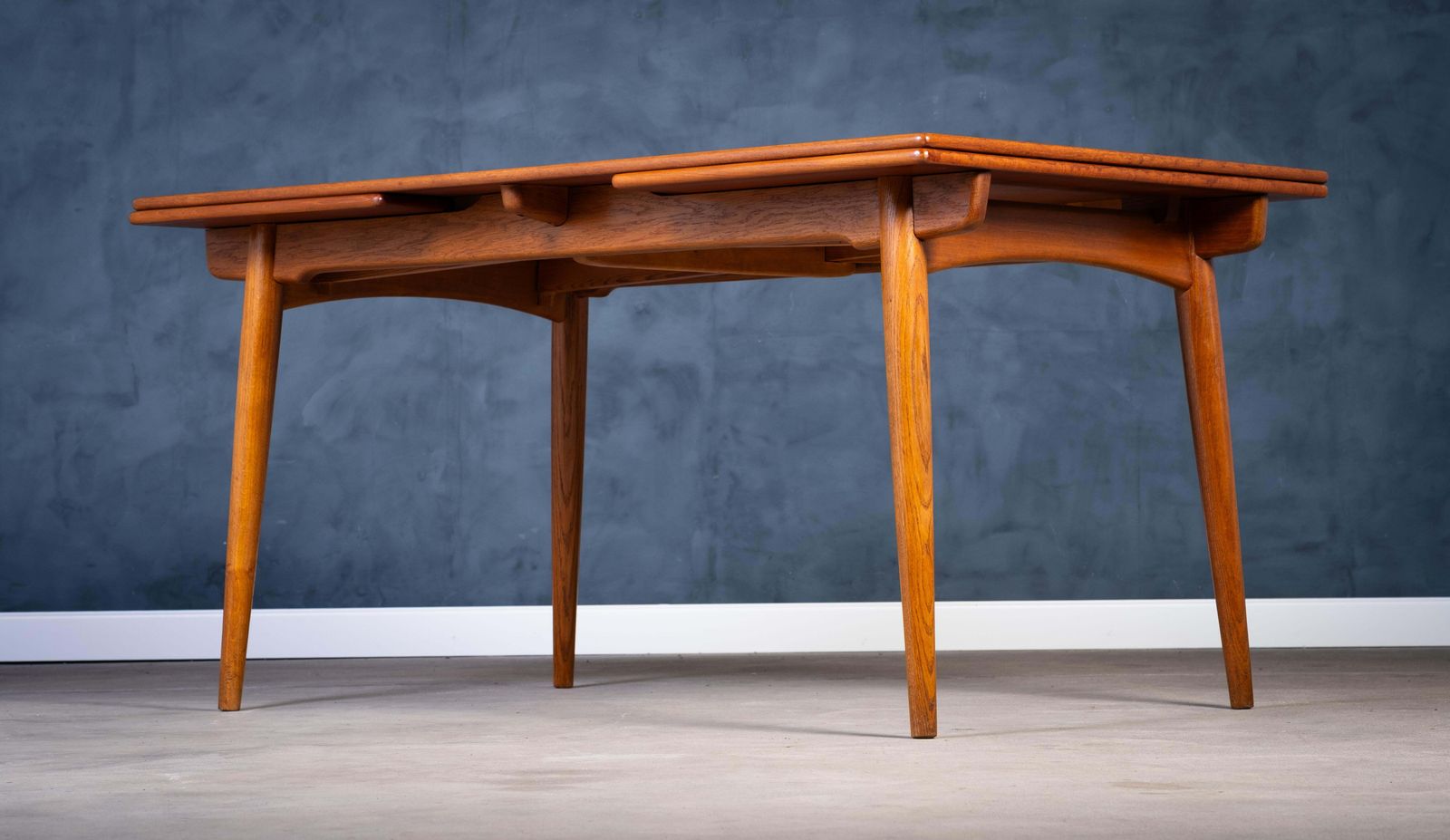 Teak Dining Table At 312 By Hans J. Wegner For Andres Tuck 1950s photo for sale
