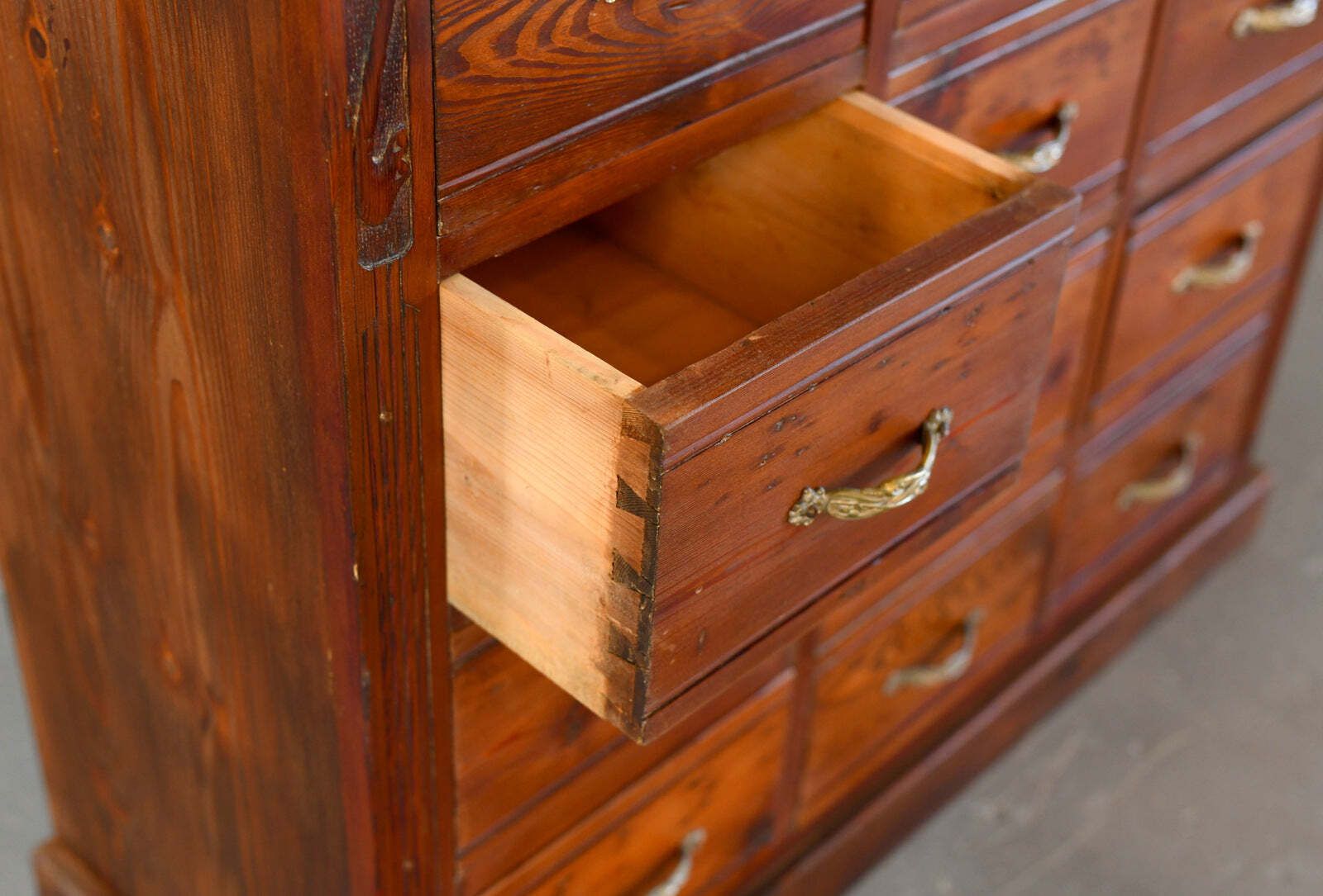photo furniture Art Nouveau Ironmongers Drawers Circa 1910