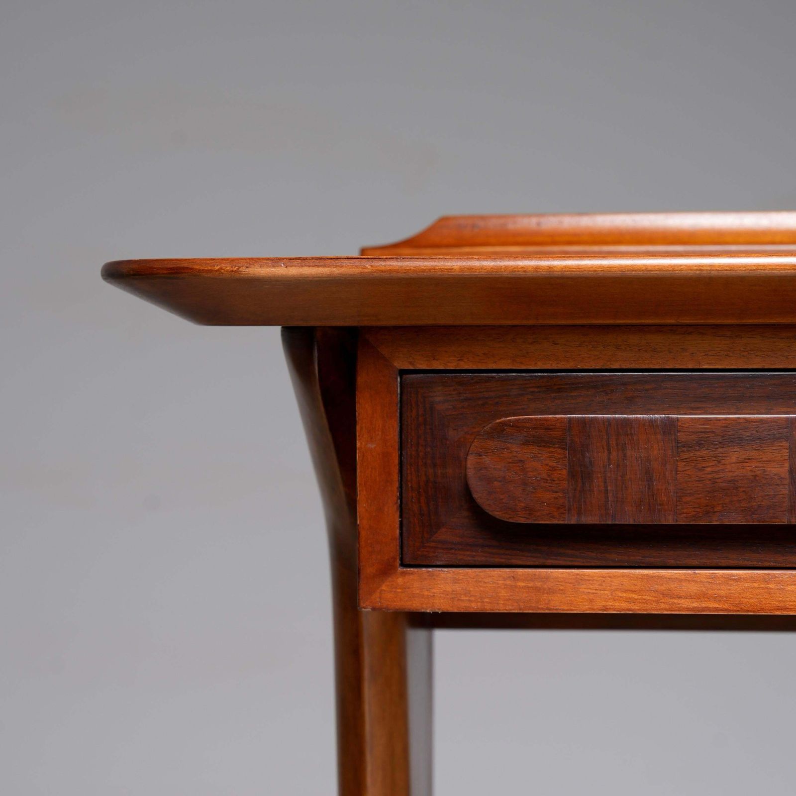 Meubels Ico Parisi Console In Walnoot En Kersenhout, Italië, Ca. Jaren 1950 photo