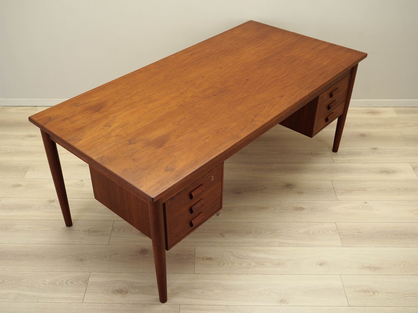 Teak Desk Danish Design 1960s Designer Børge Mogensen photo vintage