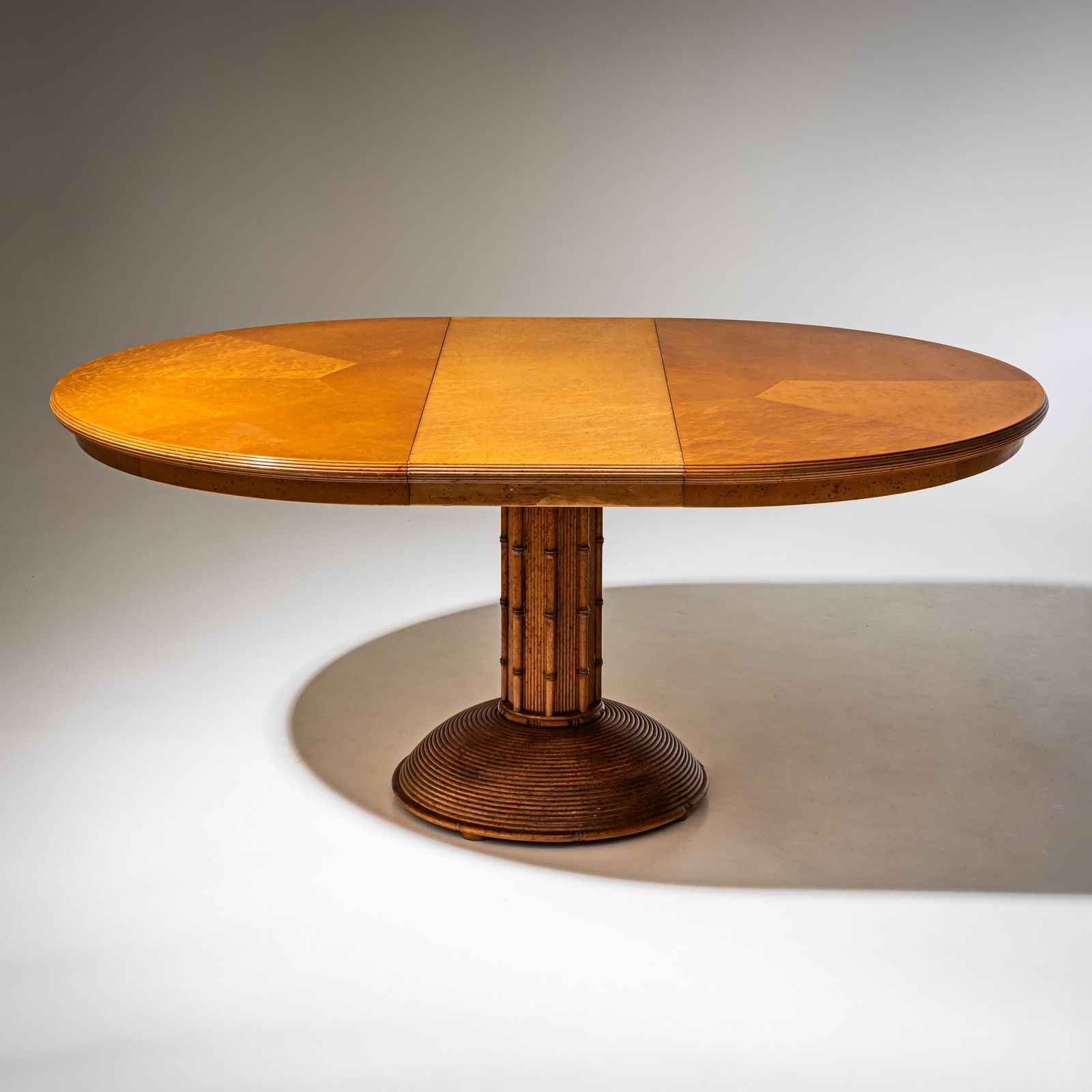 Faux Bamboo Dining Group, Possibly France, Mid 20th Century photo vintage