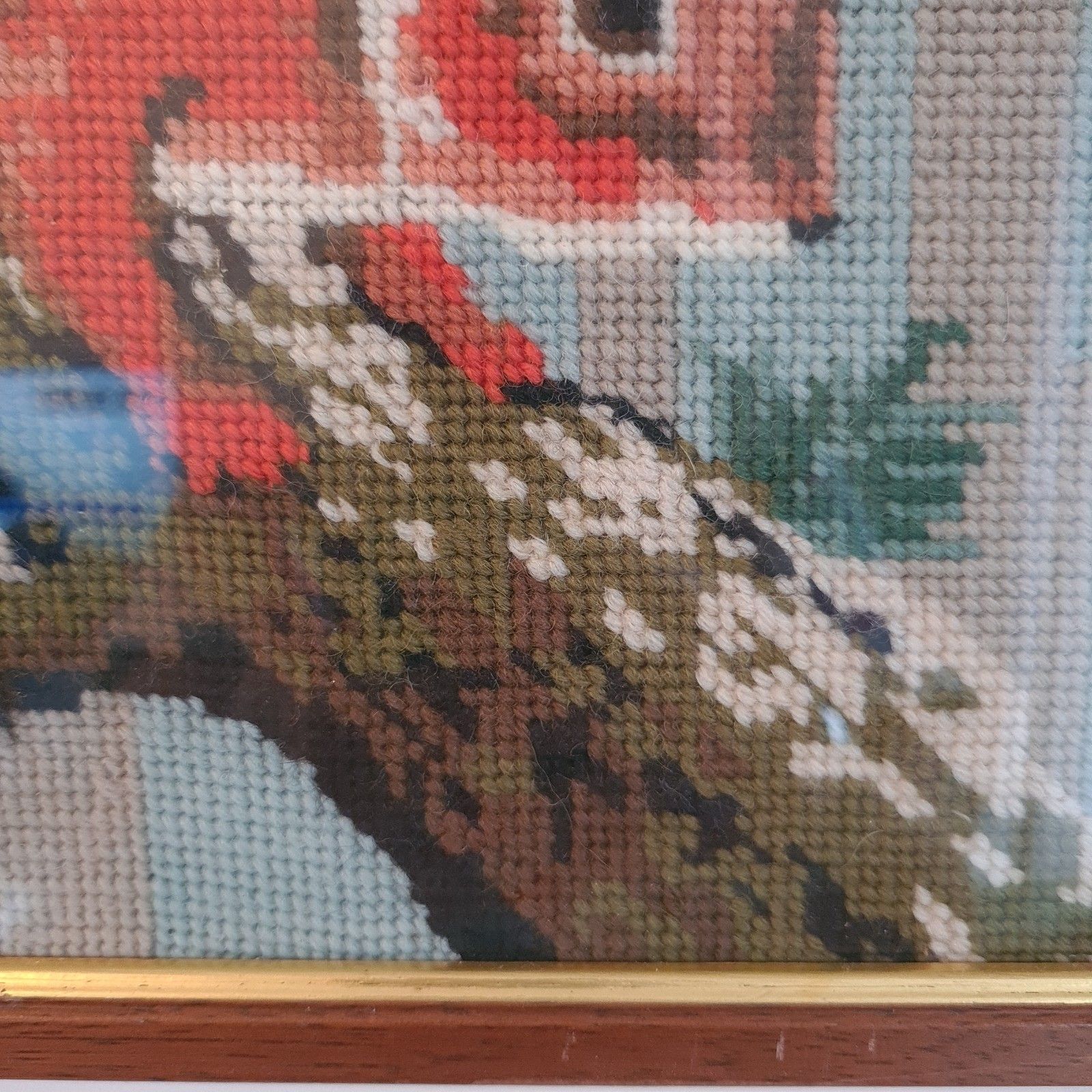 Red Squirells Complete Cross Stich Embroidery Forest Woodland Retro W41 × H56 Cm photo Art