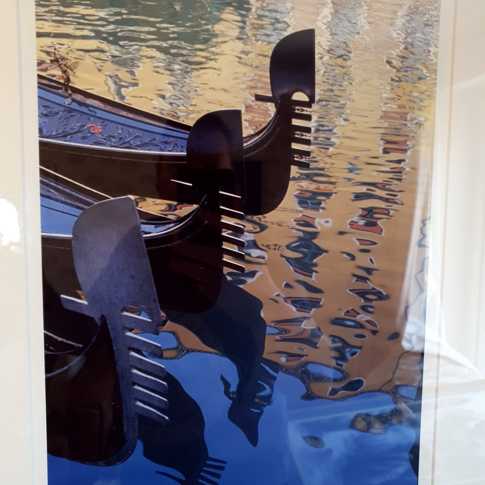 Signed Photographic Print 3 Of 10 Limited Edition 3 Gondolas Framed Photo Print photo vintage
