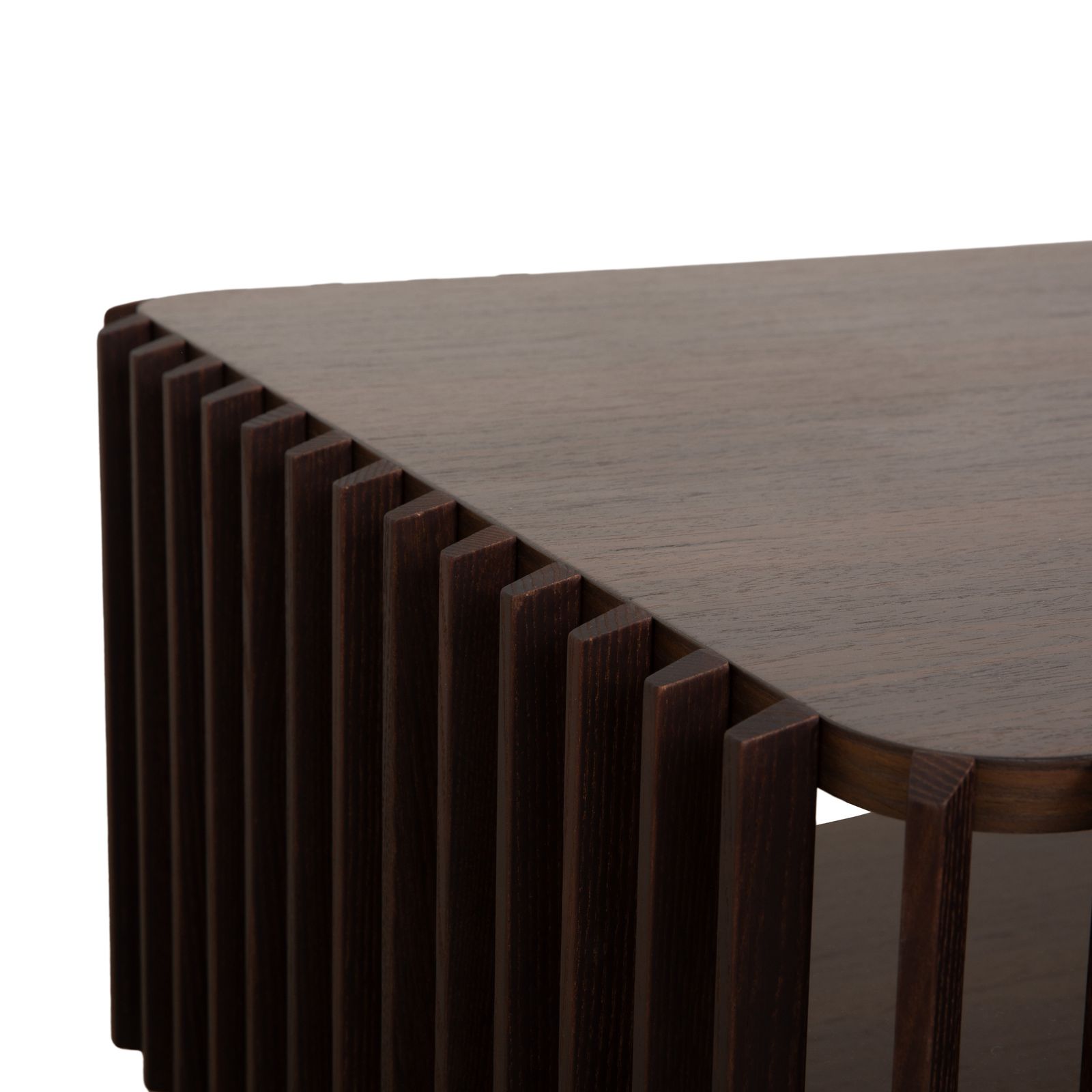 Roche Bobois Palis Wood Coffee Table Dark Brown Glass photo for sale