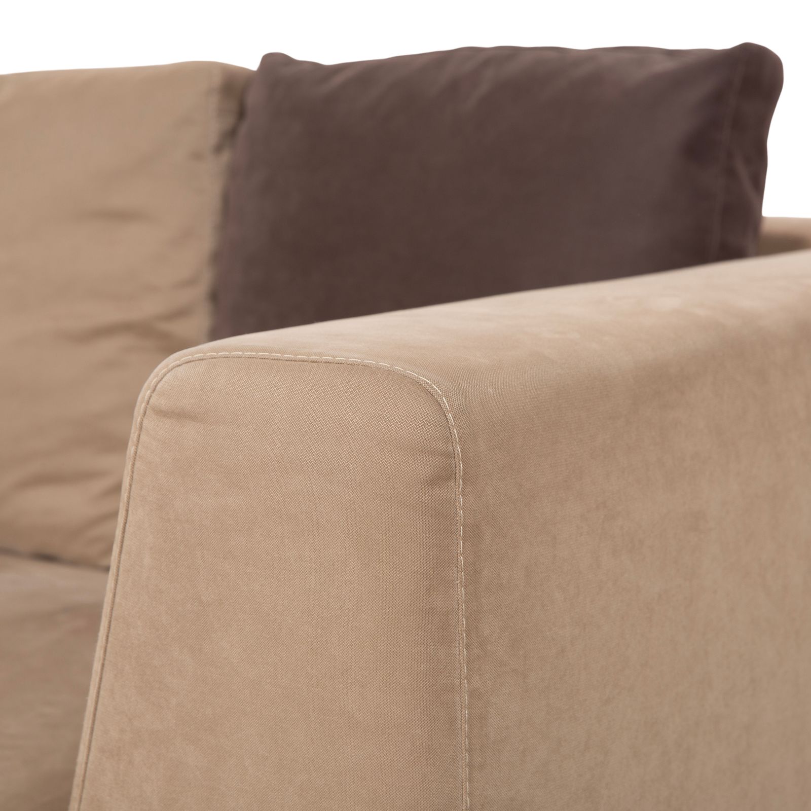 La Nouva Casa Luca Fabric Corner Sofa Beige photo Furniture