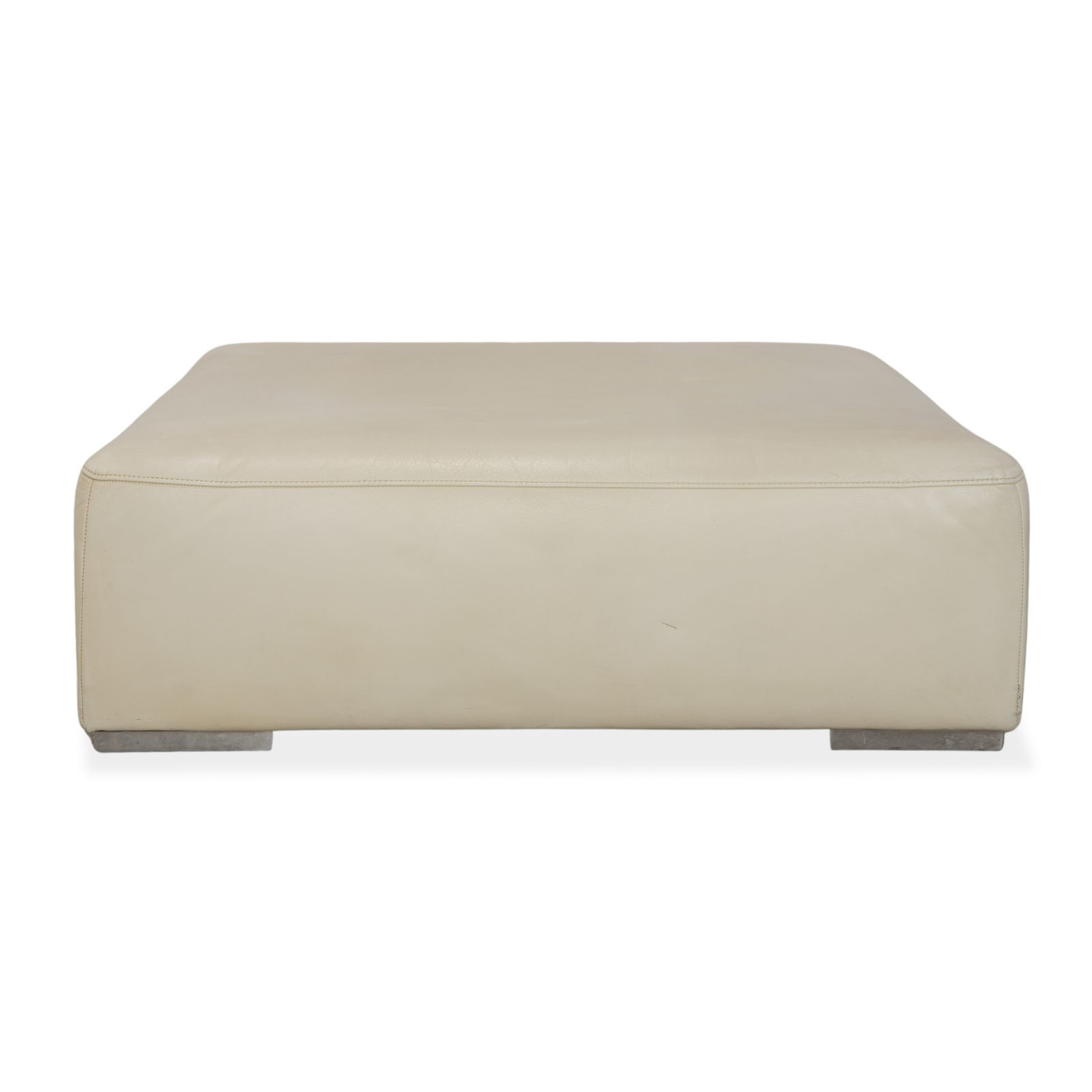 photo for sale Tabouret Ligne Roset Malhoun en cuir crème