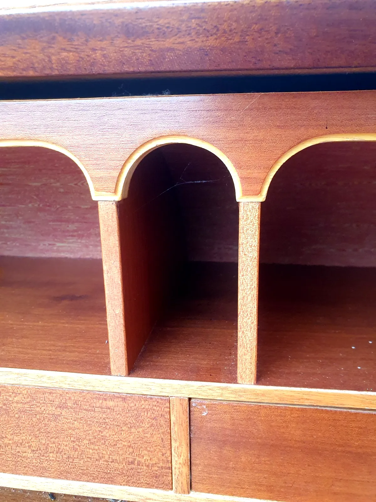 Mid Century 1960s Roll Top Teak Bureau / Desk By Egon Ostergaard photo vintage