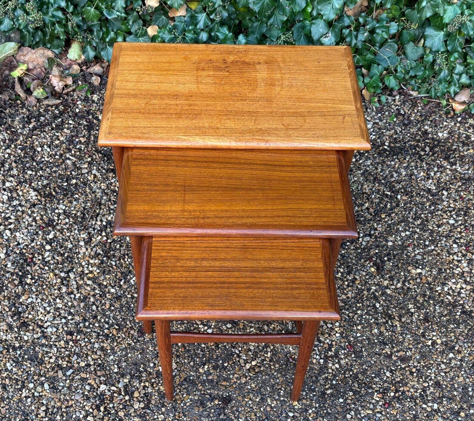 Vintage 1960’s Kai Kristiansen Teak Nest Of Tables photo for sale