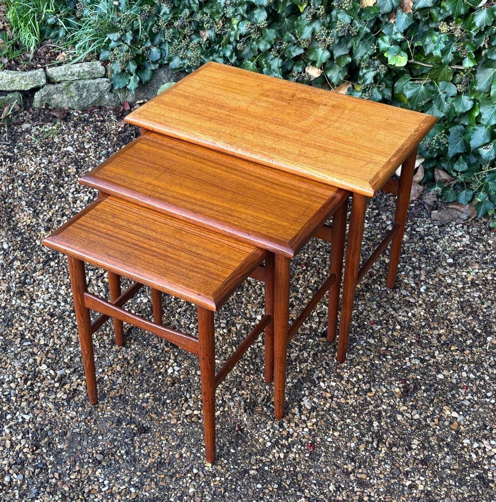 Vintage 1960’s Kai Kristiansen Teak Nest Of Tables photo Furniture